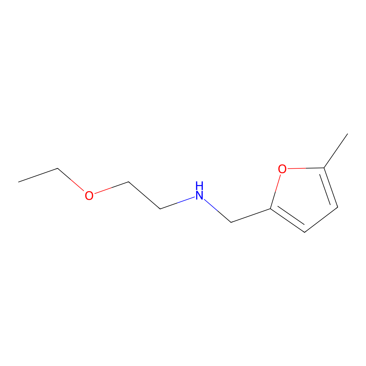 (2-Ethoxyethyl)[(5-methylfuran-2-yl)methyl]amine molecular structure, CAS 1154252-73-9