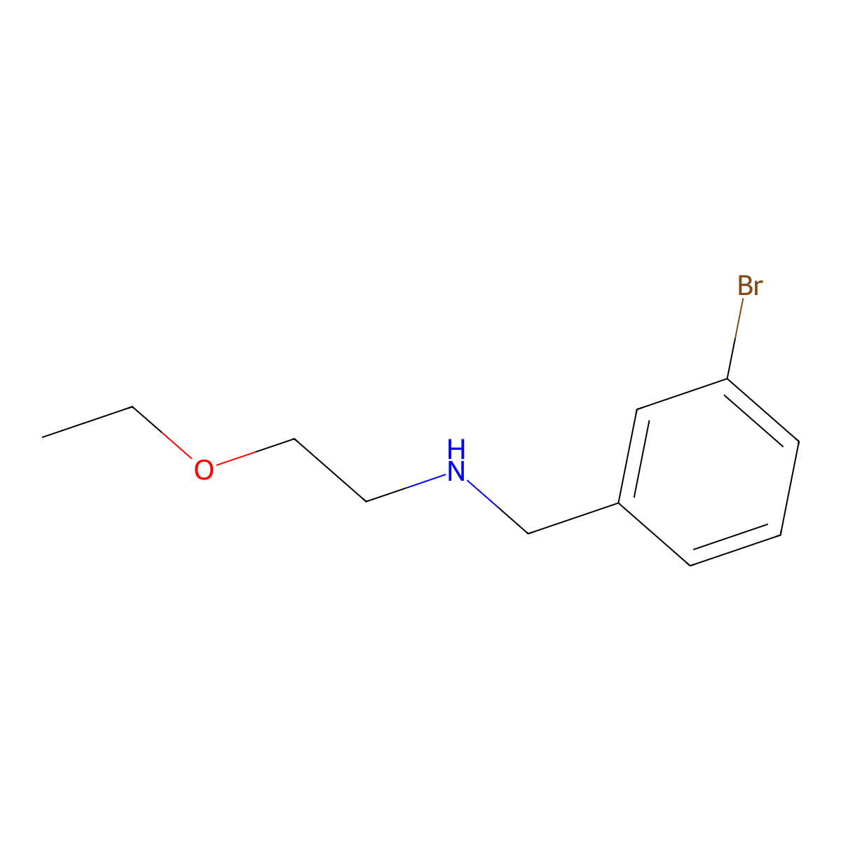 [(3-Bromophenyl)methyl](2-ethoxyethyl)amine molecular structure, CAS 1154253-51-6
