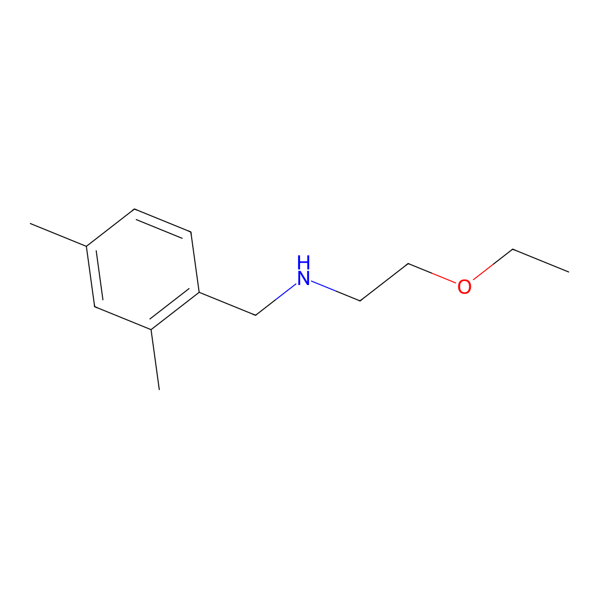 [(2,4-Dimethylphenyl)methyl](2-ethoxyethyl)amine molecular structure, CAS 1154253-75-4