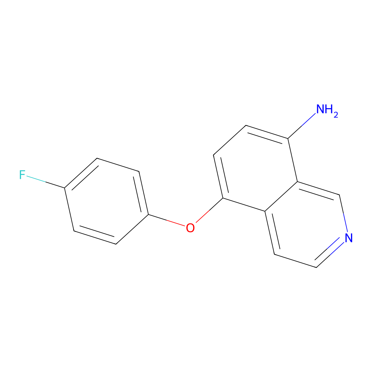 5-(4-Fluorophenoxy)isoquinolin-8-amine molecular structure, CAS 1154275-78-1