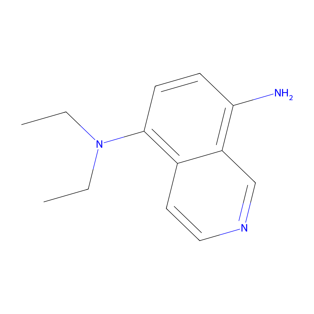 5-N,5-N-diethylisoquinoline-5,8-diamine molecular structure, CAS 1154275-79-2