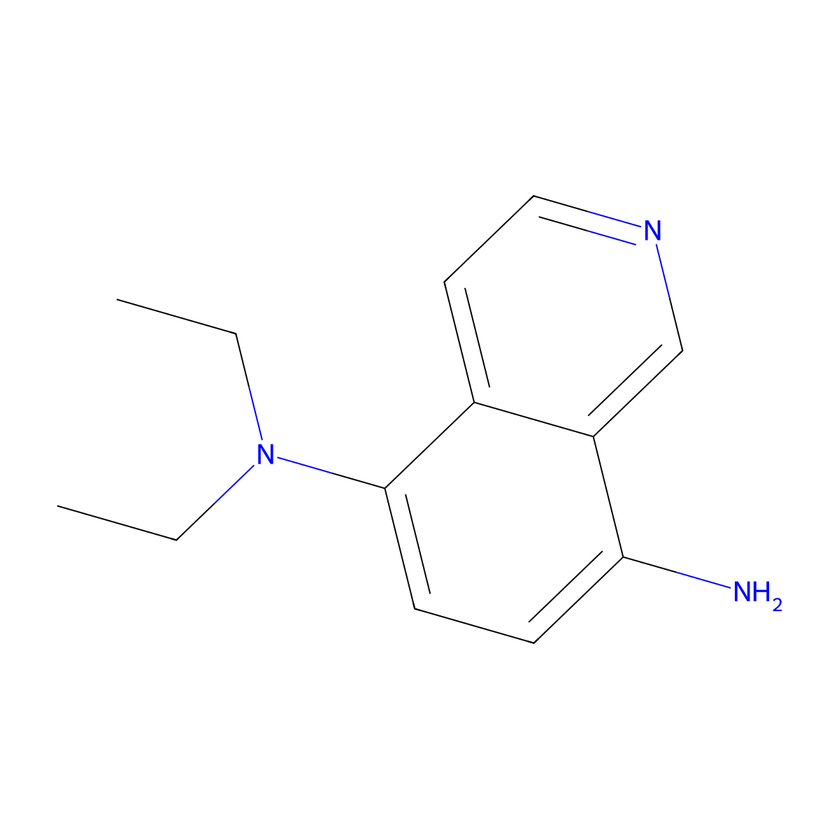 5-N,5-N-diethylisoquinoline-5,8-diamine molecular structure, CAS 1154275-79-2