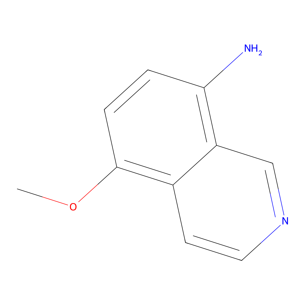 5-Methoxyisoquinolin-8-amine molecular structure, CAS 1154276-18-2