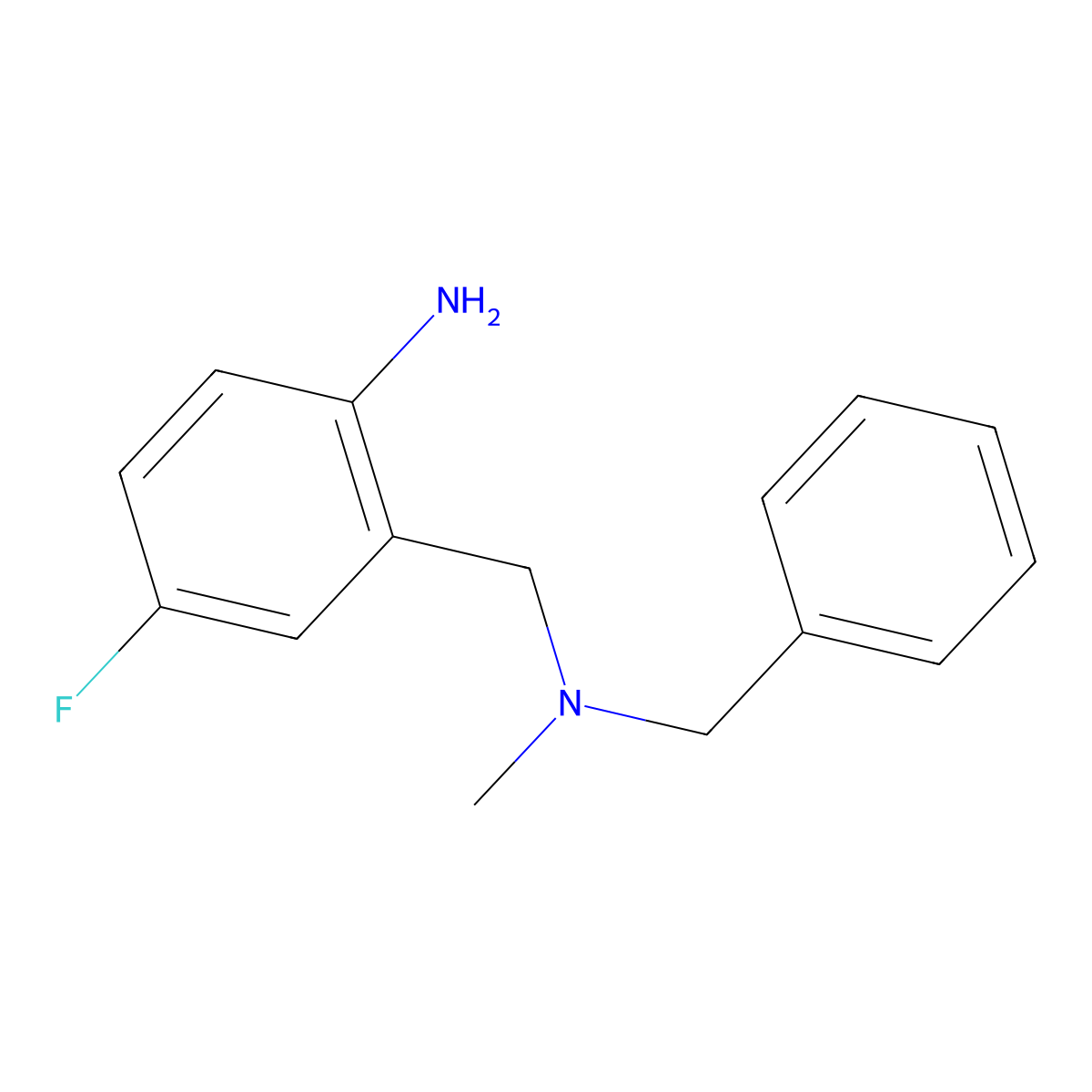 2-{[Benzyl(methyl)amino]methyl}-4-fluoroaniline molecular structure, CAS 1154287-33-8