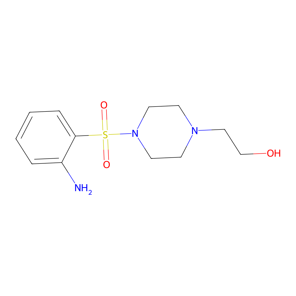2-[4-(2-Aminobenzenesulfonyl)piperazin-1-yl]ethanol molecular structure, CAS 1154310-76-5
