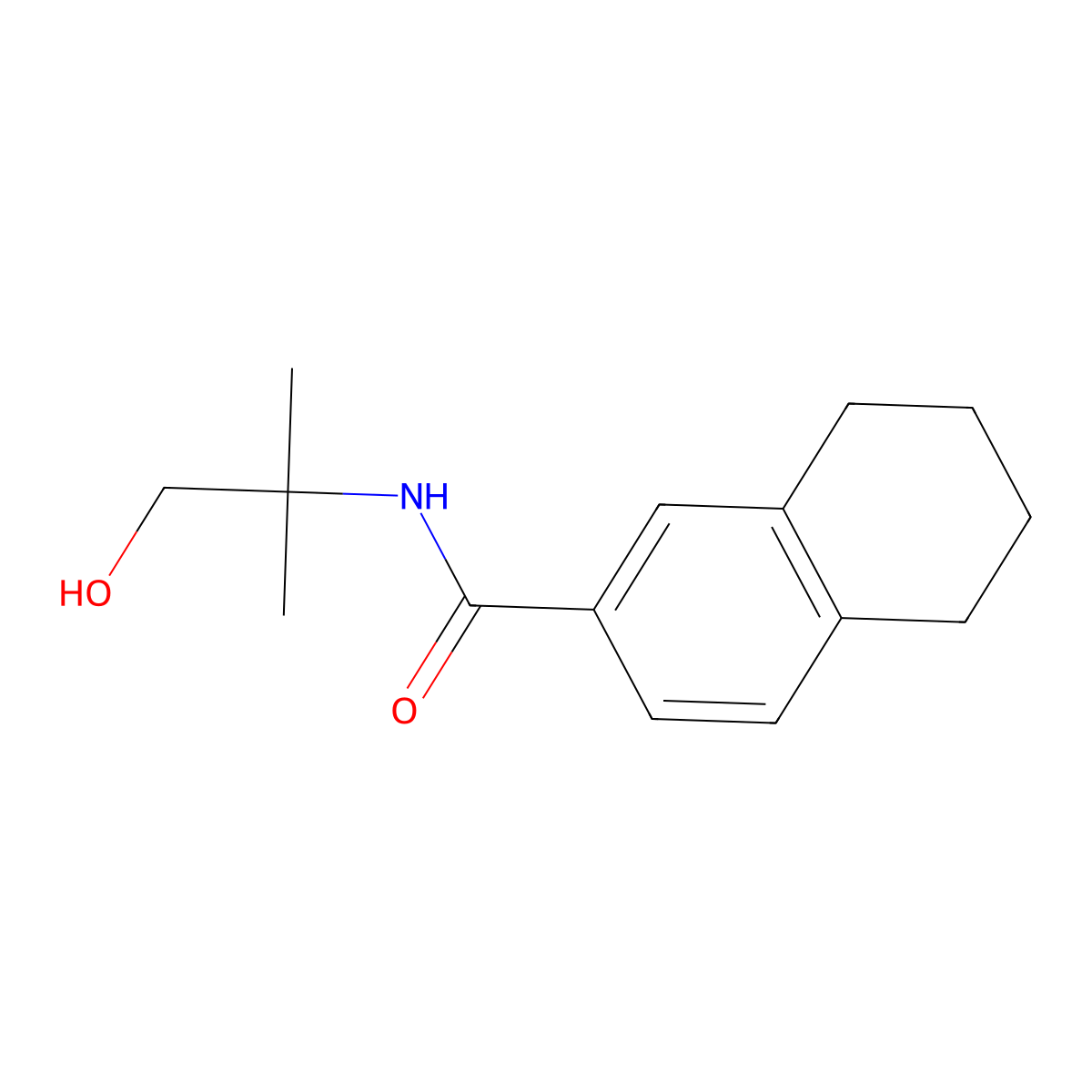 2-Naphthalenecarboxamide, 5,6,7,8-tetrahydro-N-(2-hydroxy-1,1-dimethylethyl)- molecular structure, CAS 1154310-96-9