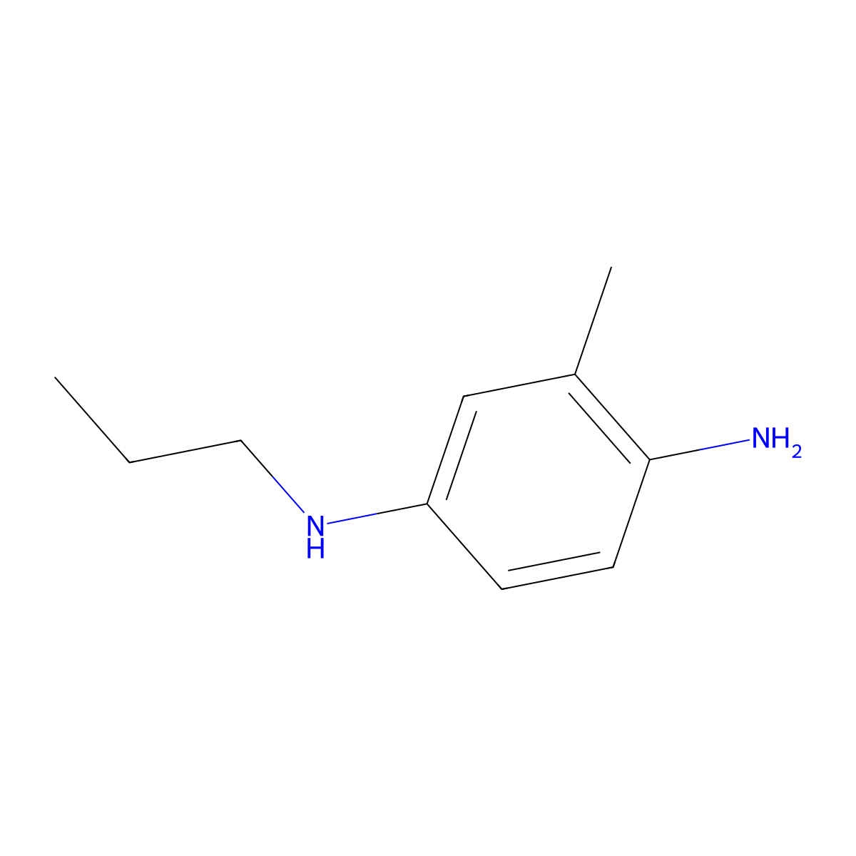 3-methyl-N1-propylbenzene-1,4-diamine molecular structure, CAS 1154319-26-2