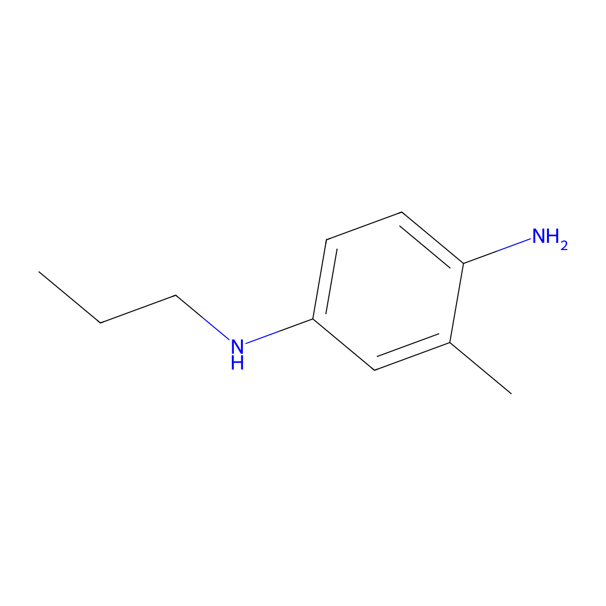 3-methyl-N1-propylbenzene-1,4-diamine molecular structure, CAS 1154319-26-2