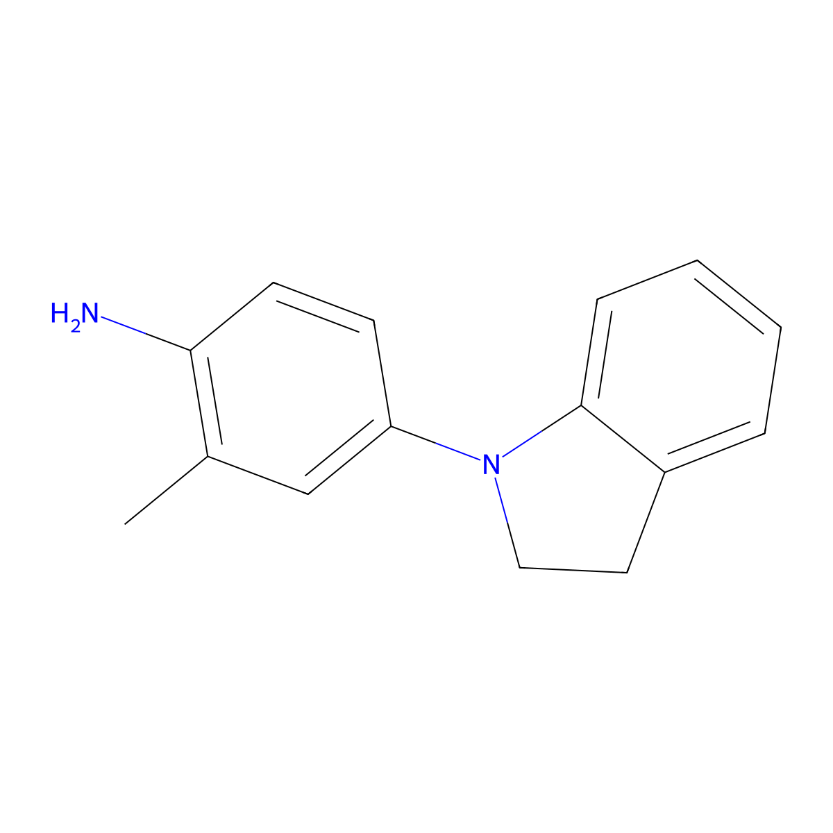 4-(Indolin-1-yl)-2-methylaniline molecular structure, CAS 1154319-85-3