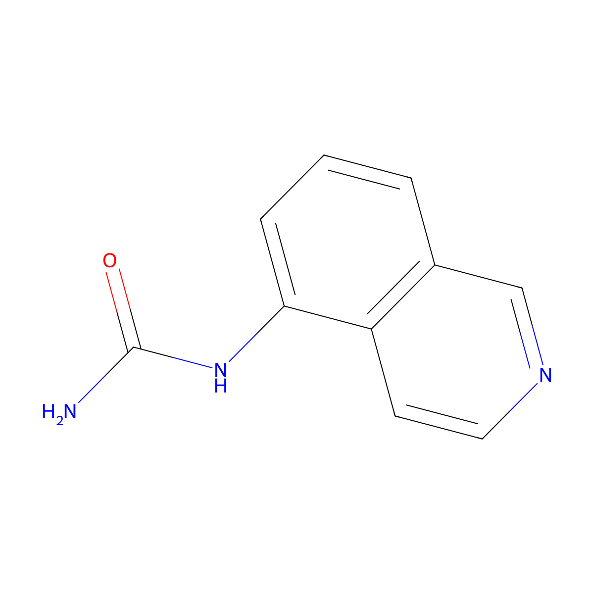 Isoquinolin-5-ylurea molecular structure, CAS 1154320-39-4