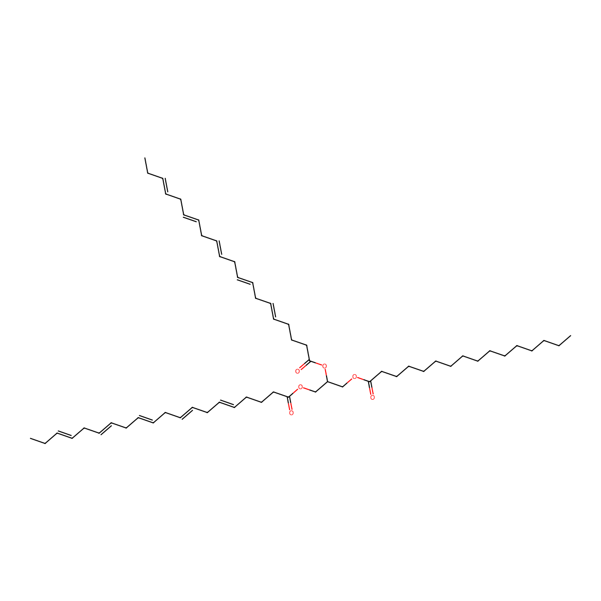 1,2-Eicosapentaenoin-3-Palmitin (rac) molecular structure, CAS 115433-29-9