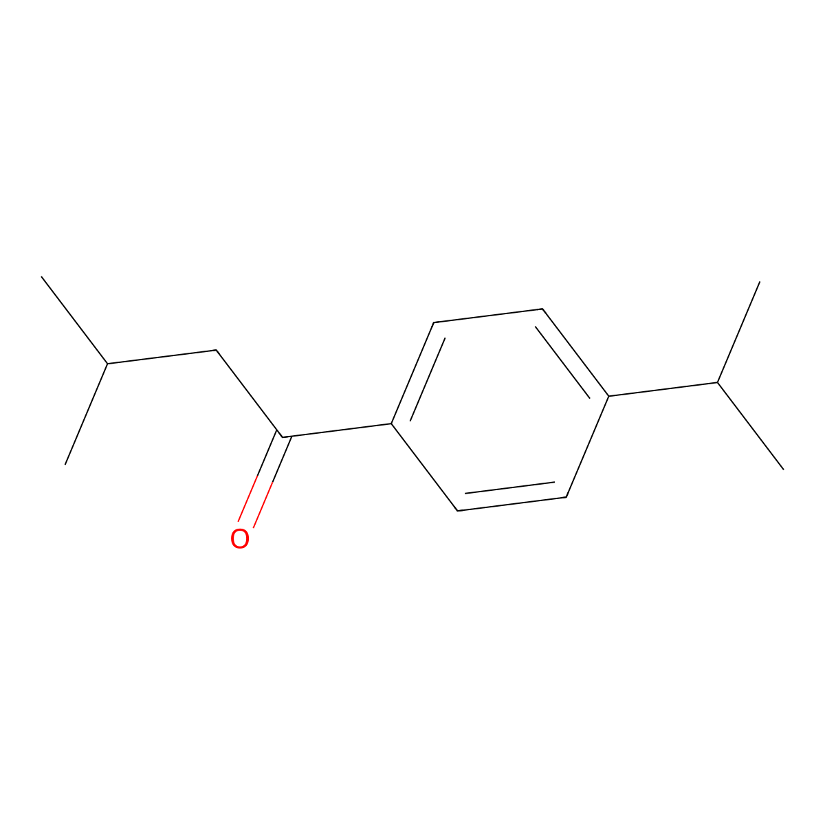 1-(4-Isopropylphenyl)-3-methylbutan-1-one molecular structure, CAS 1154333-43-3