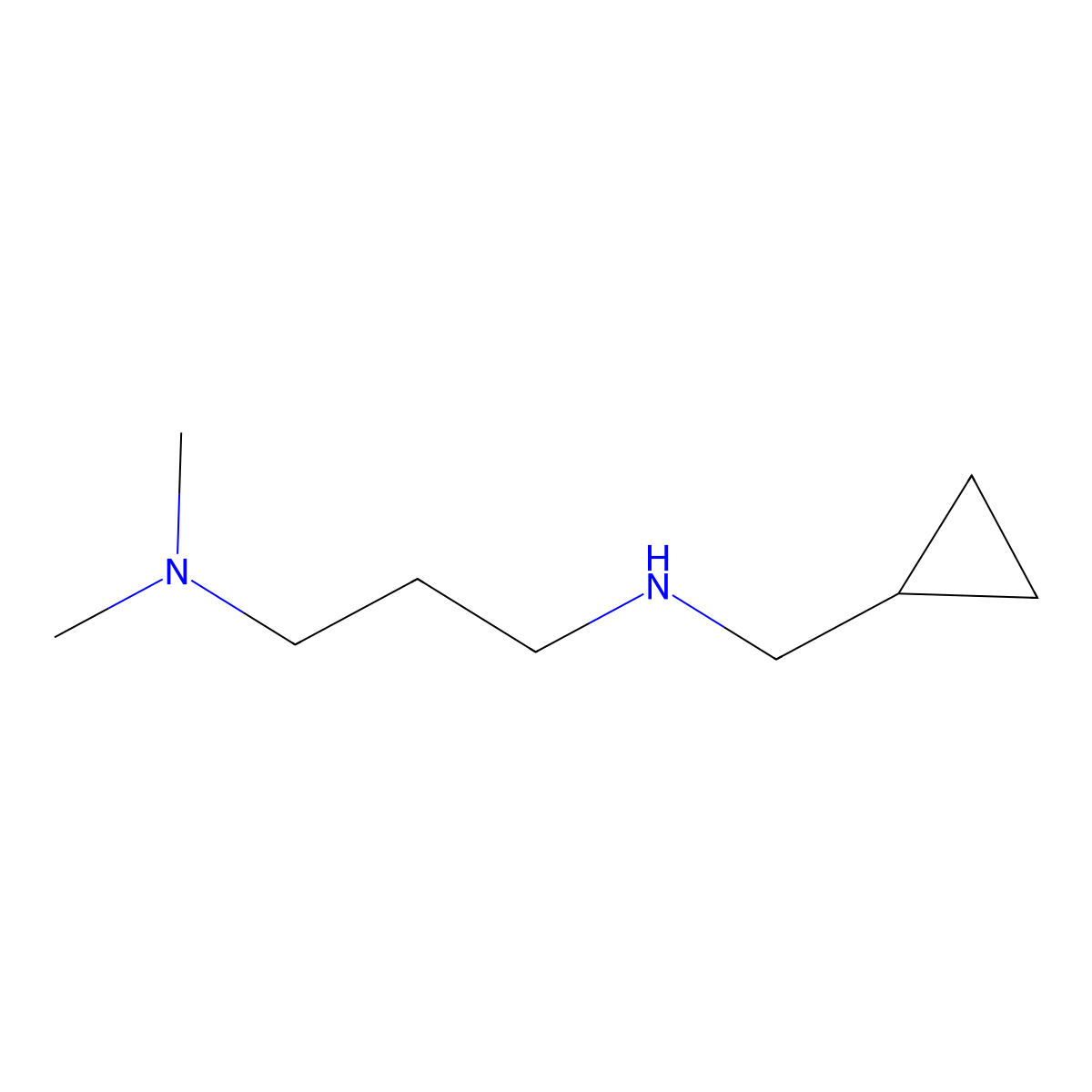 N1-(cyclopropylmethyl)-N3,N3-dimethylpropane-1,3-diamine molecular structure, CAS 1154342-16-1