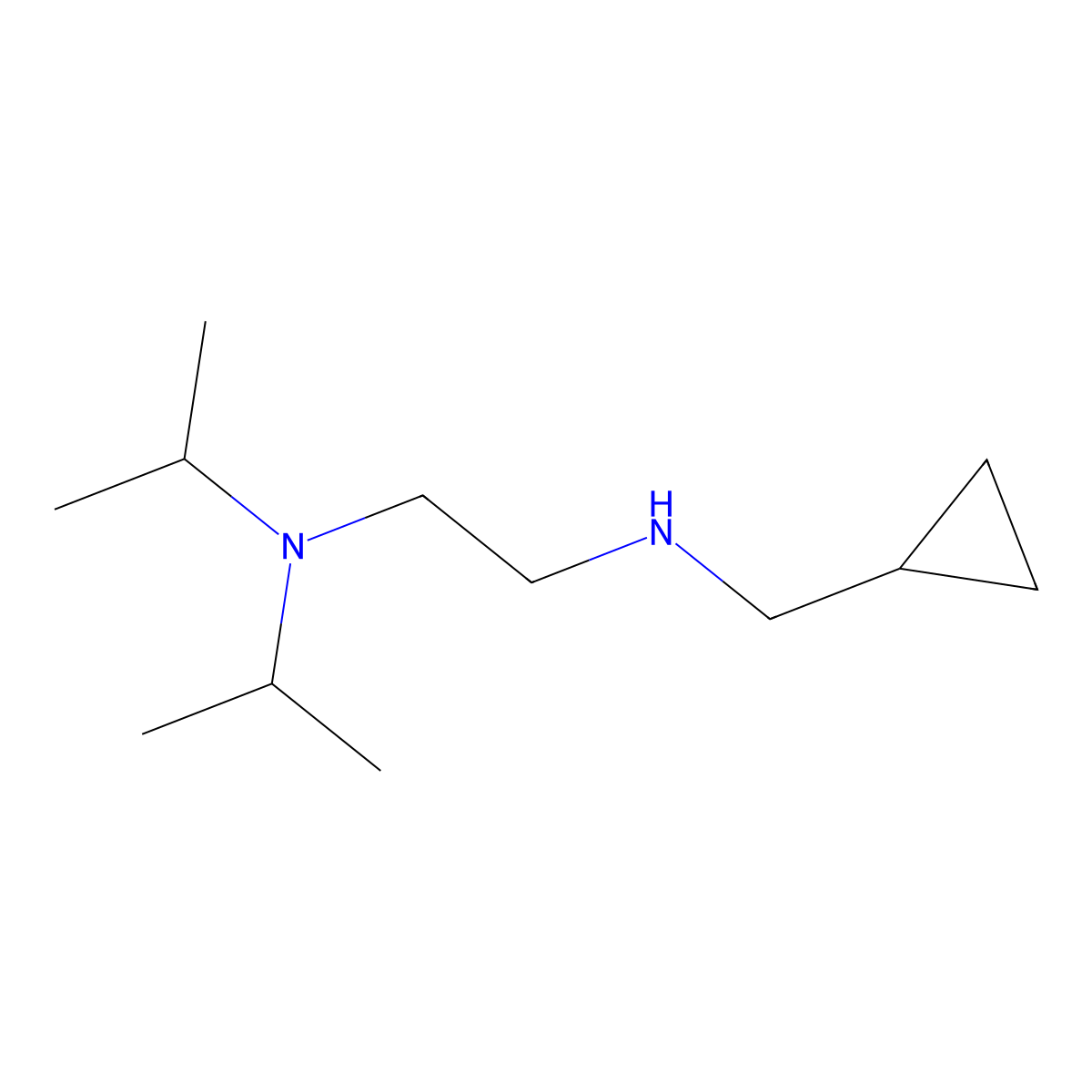 {2-[Bis(propan-2-yl)amino]ethyl}(cyclopropylmethyl)amine molecular structure, CAS 1154342-83-2