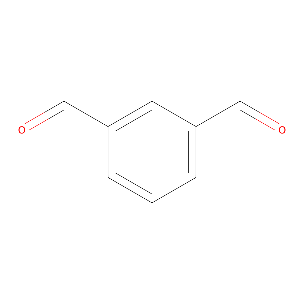 2,5-Dimethylbenzene-1,3-dicarbaldehyde molecular structure, CAS 115436-61-8