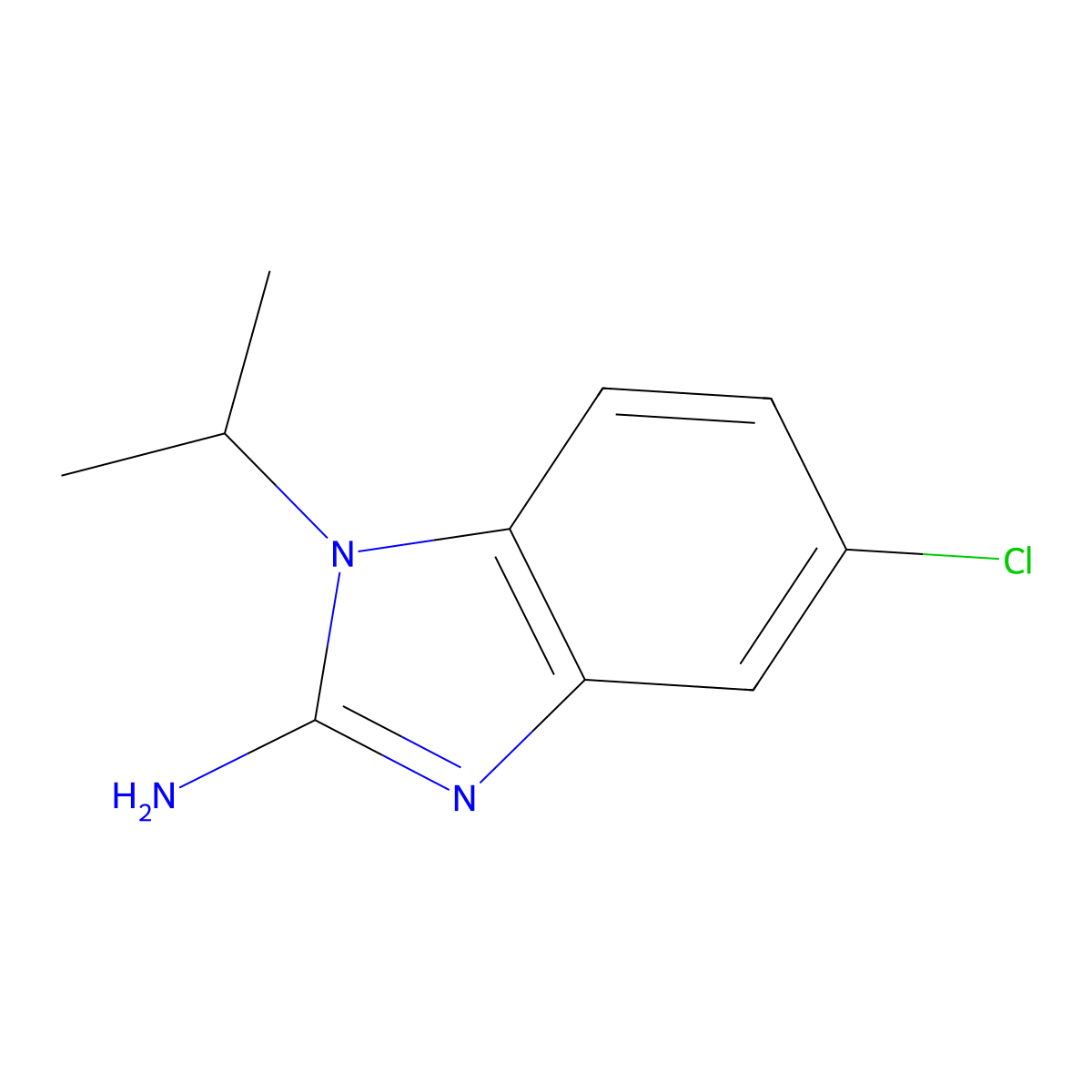 5-chloro-1-isopropyl-1H-benzo[d]imidazol-2-amine molecular structure, CAS 1154369-65-9