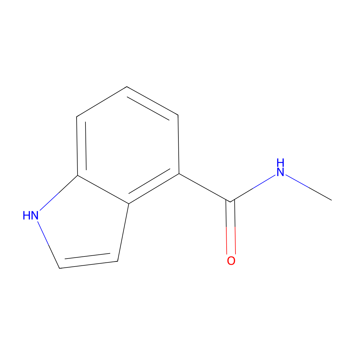 N-methyl-1H-indole-4-carboxamide molecular structure, CAS 1154383-44-4