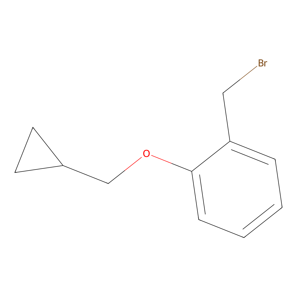 1-(Bromomethyl)-2-(cyclopropylmethoxy)benzene molecular structure, CAS 1154383-62-6