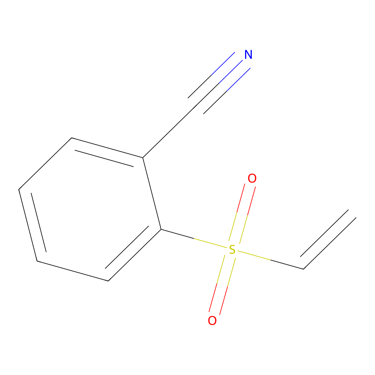 2-(Ethenesulfonyl)benzonitrile molecular structure, CAS 1154395-71-7