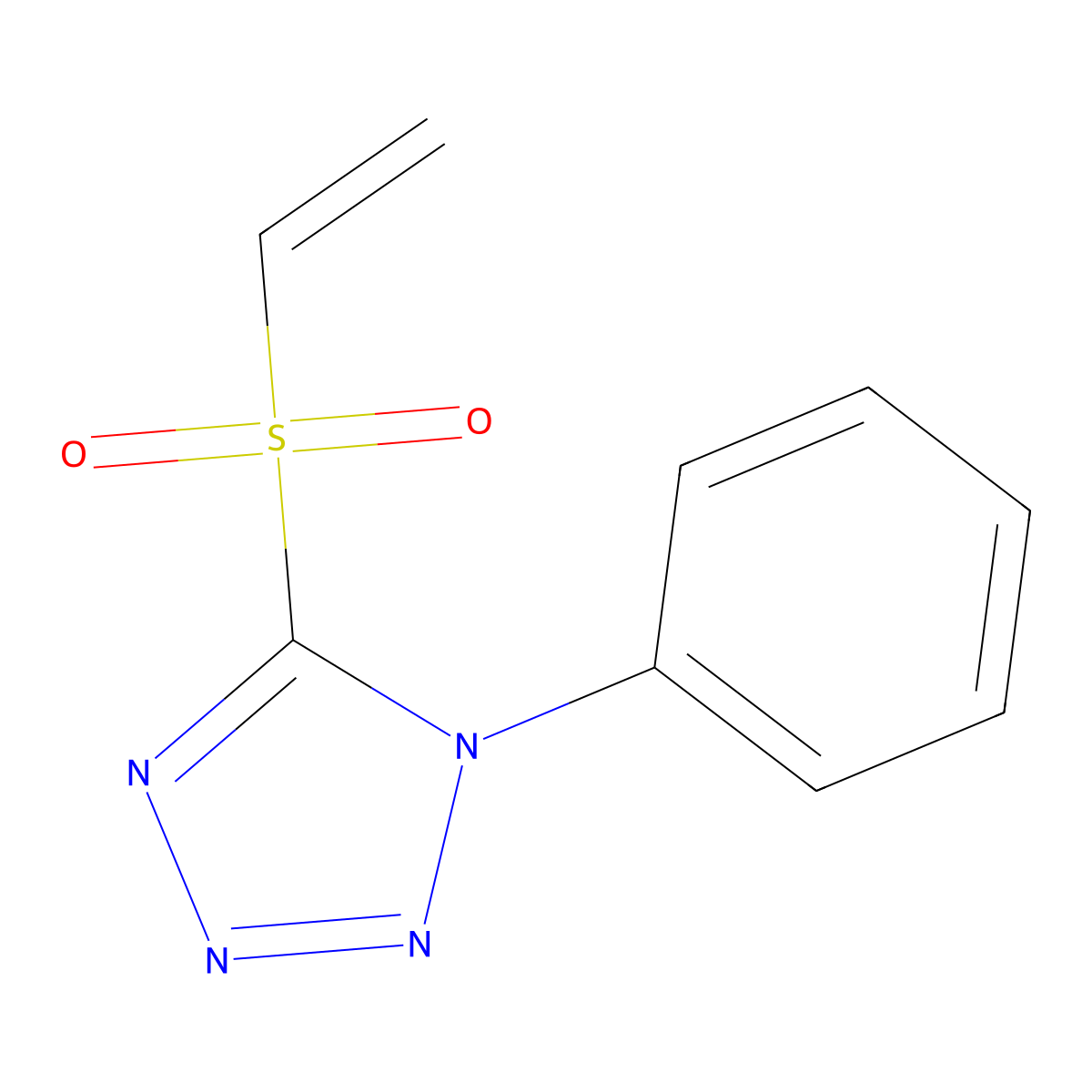1-Phenyl-5-(vinylsulfonyl)-1H-tetrazole molecular structure, CAS 1154397-00-8