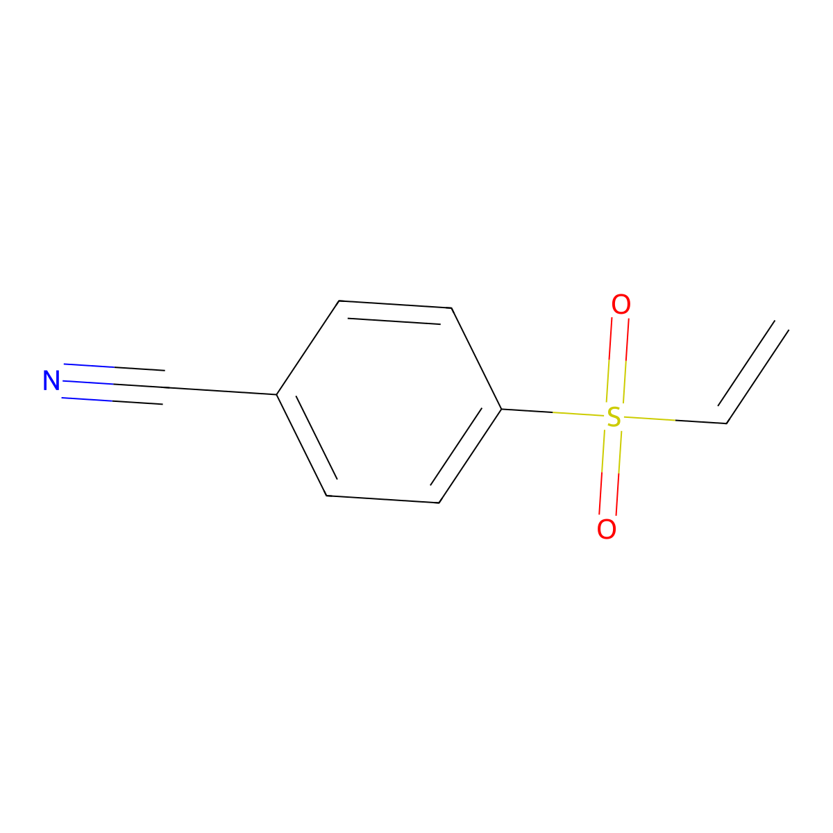 4-(Ethenesulfonyl)benzonitrile molecular structure, CAS 1154397-48-4