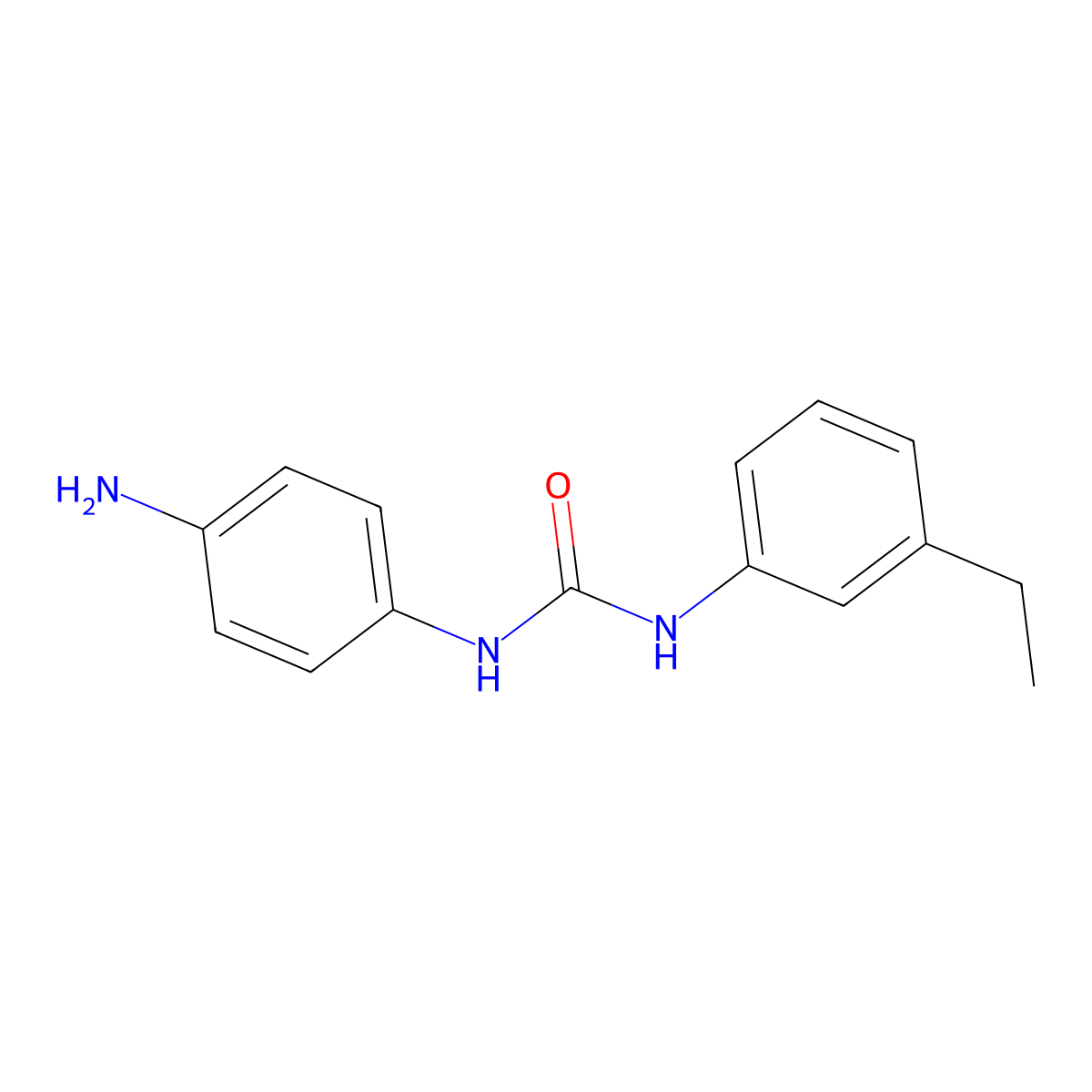 N-(4-Aminophenyl)-N'-(3-ethylphenyl)urea molecular structure, CAS 1154399-19-5