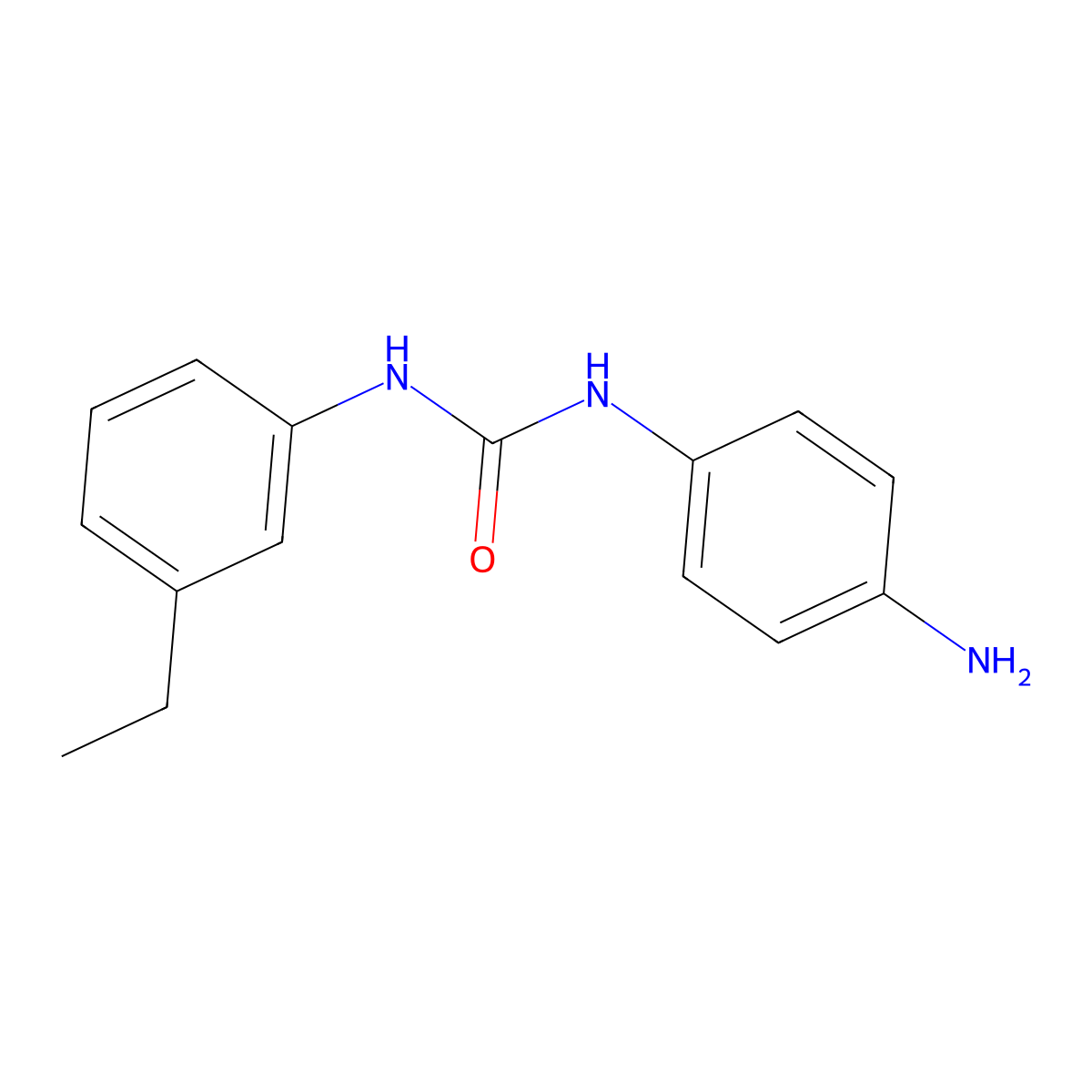 N-(4-Aminophenyl)-N'-(3-ethylphenyl)urea molecular structure, CAS 1154399-19-5