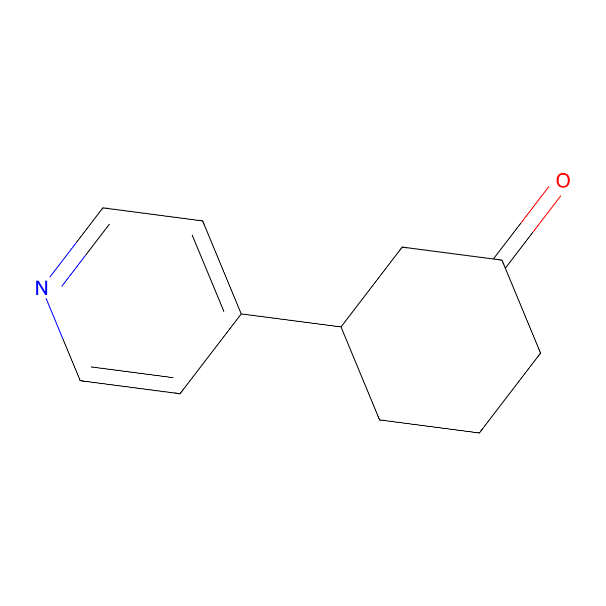 3-(4-Pyridinyl)cyclohexanone molecular structure, CAS 115444-30-9