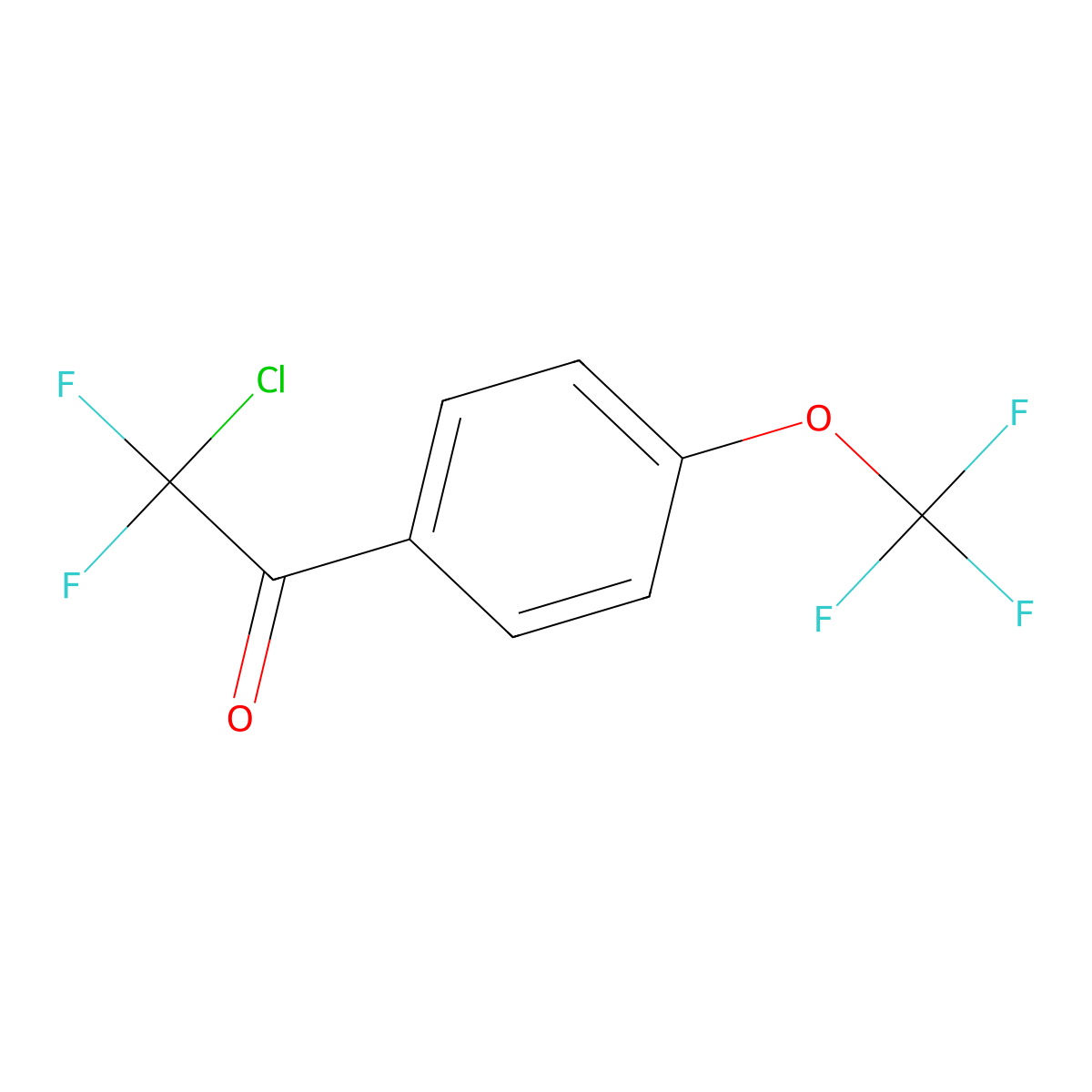 2-Chloro-2,2-difluoro-1-(4-(trifluoromethoxy)phenyl)ethanone molecular structure, CAS 115446-78-1