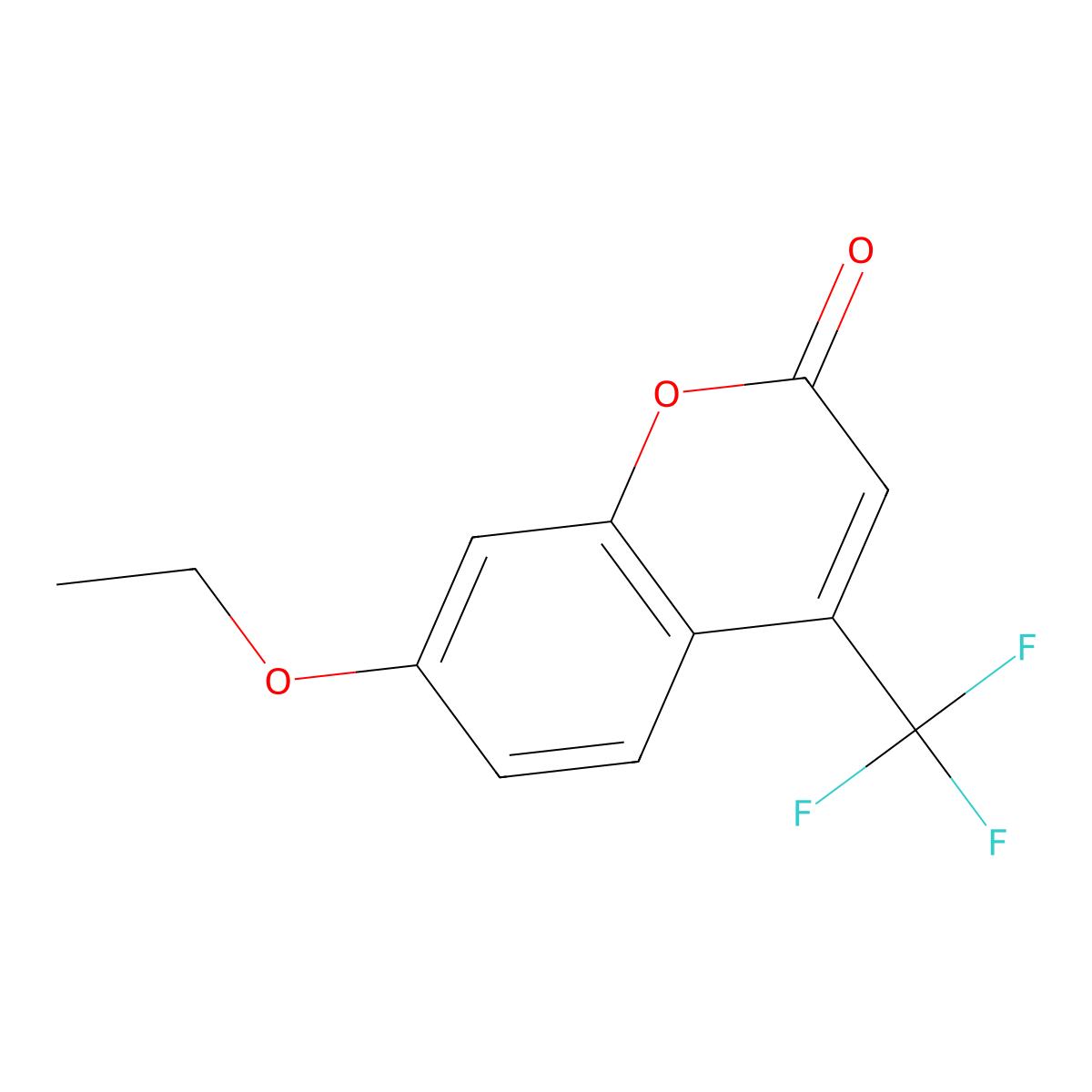 7-Ethoxy-4-trifluoromethylcoumarin molecular structure, CAS 115453-82-2