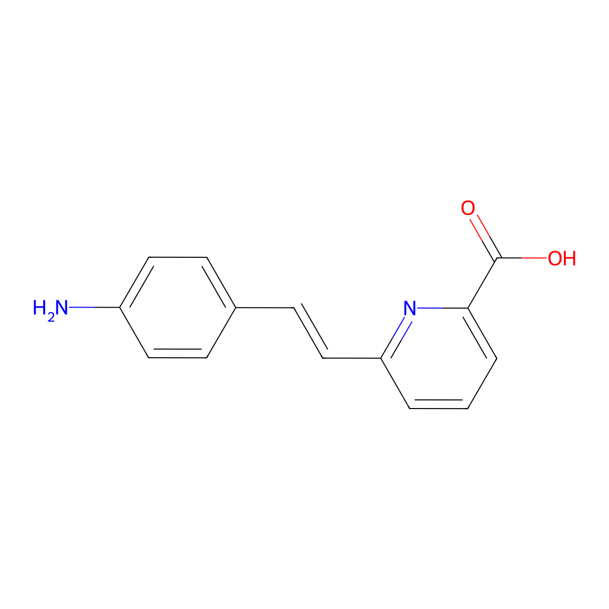6-(4-Aminostyryl)picolinic acid molecular structure, CAS 115453-99-1
