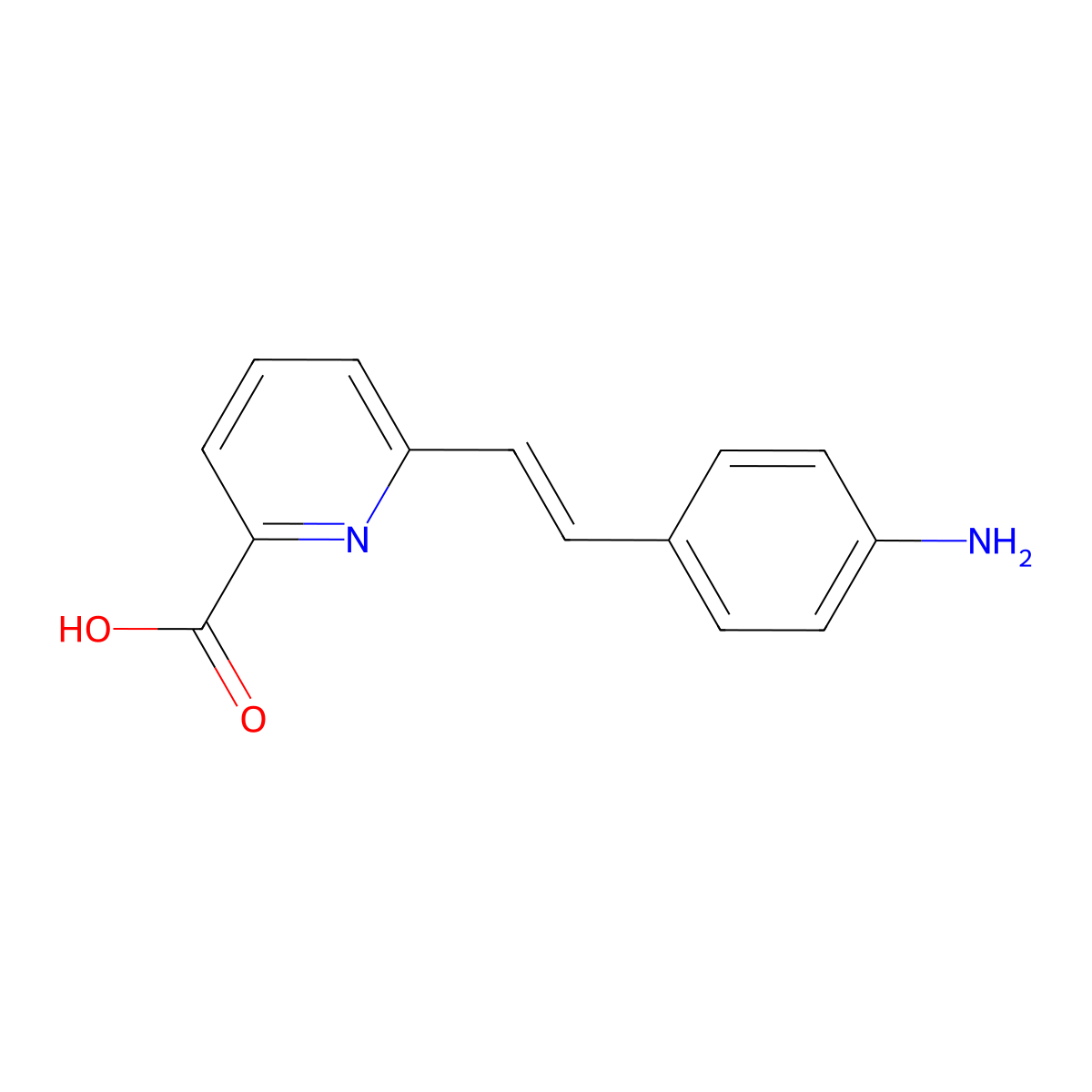 6-(4-Aminostyryl)picolinic acid molecular structure, CAS 115453-99-1