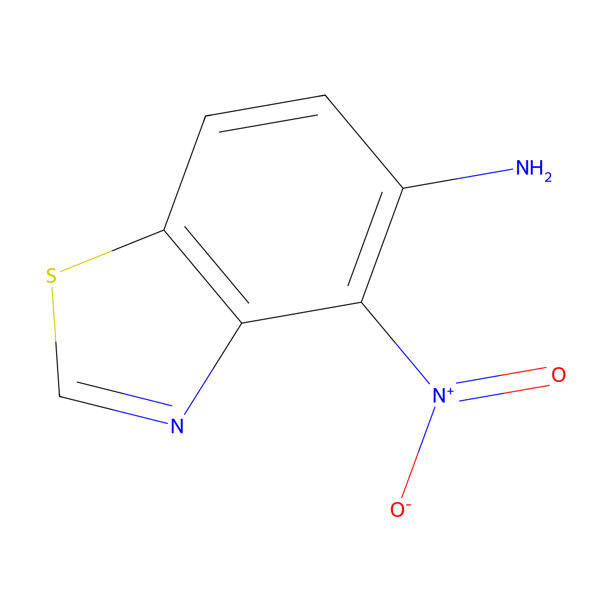 4-Nitrobenzo[d]thiazol-5-amine molecular structure, CAS 1154535-47-3