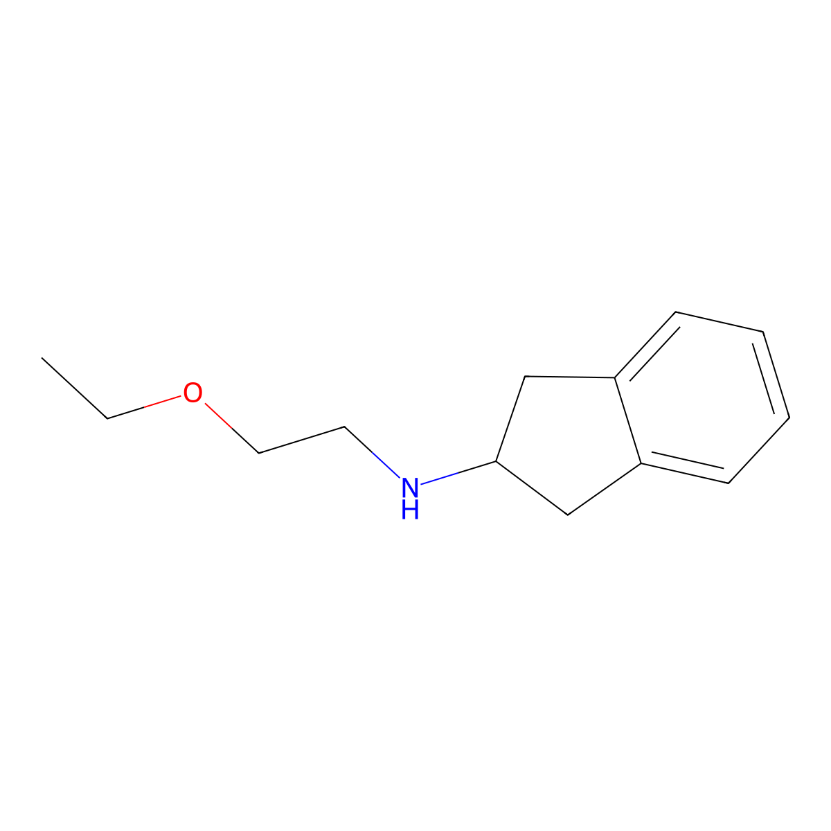 N-(2-ethoxyethyl)-2,3-dihydro-1H-inden-2-amine molecular structure, CAS 1154556-81-6