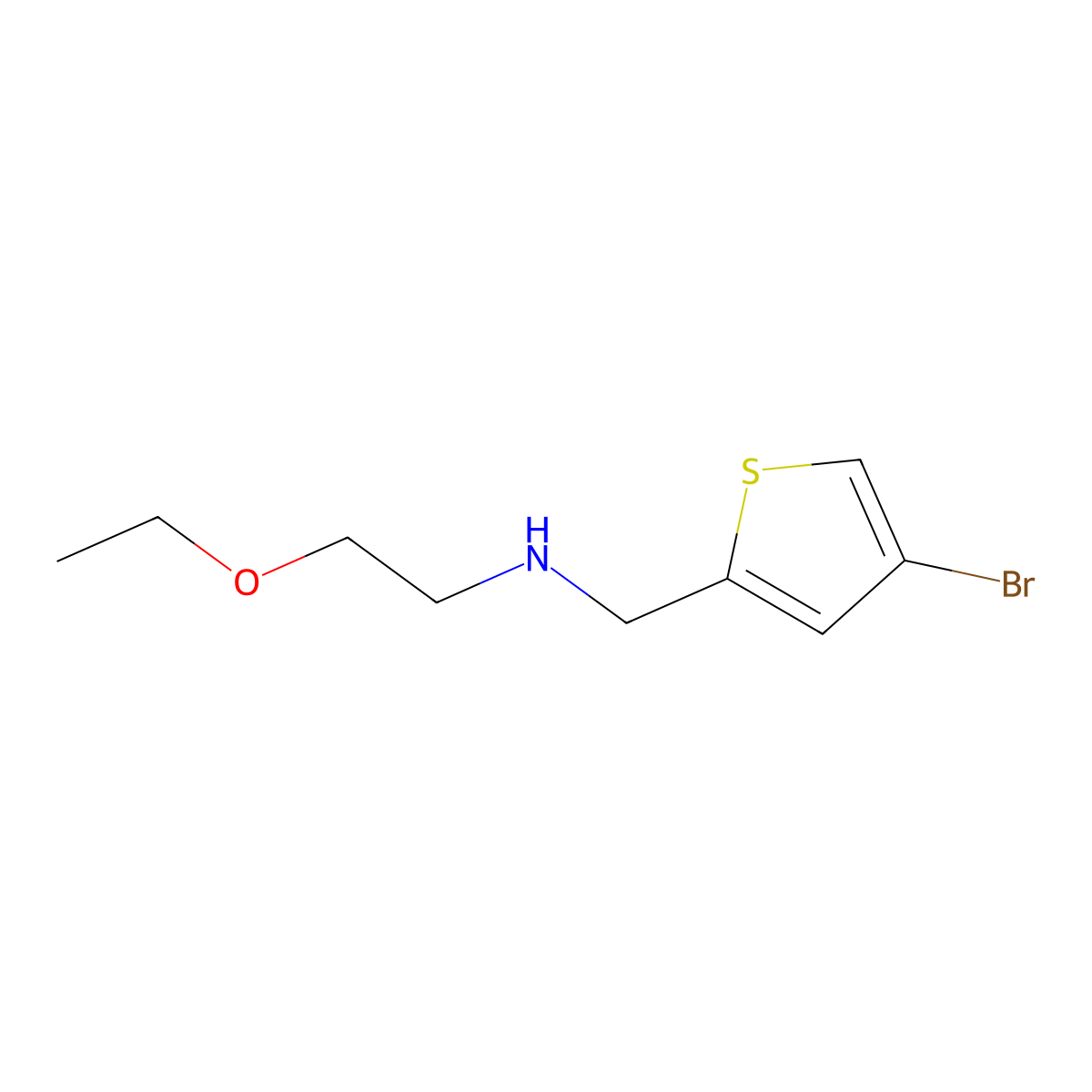 [(4-Bromothiophen-2-yl)methyl](2-ethoxyethyl)amine molecular structure, CAS 1154557-00-2