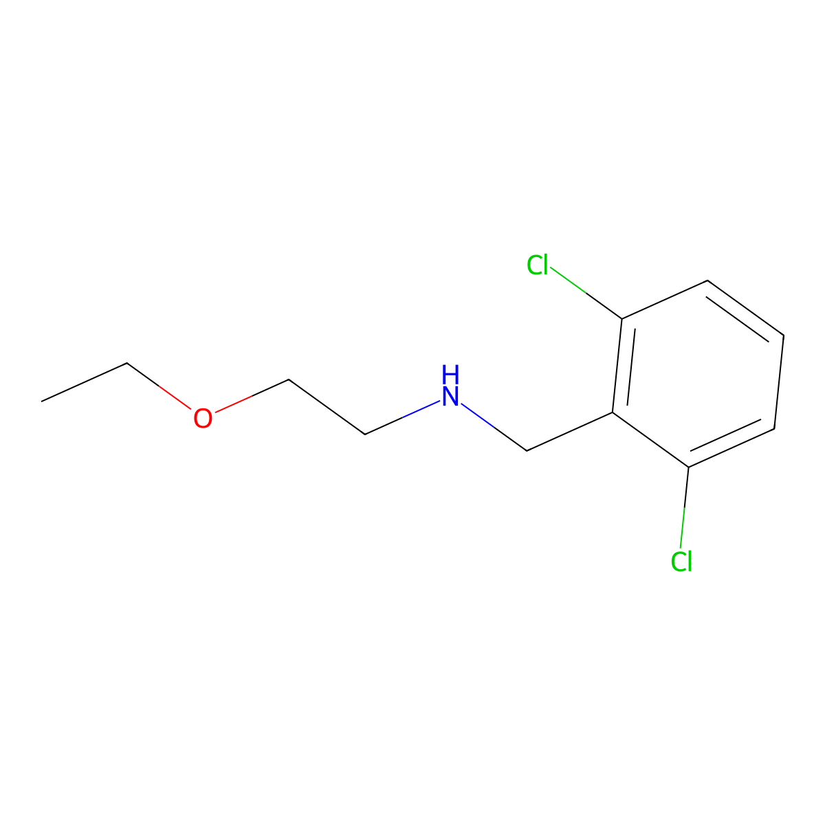 [(2,6-Dichlorophenyl)methyl](2-ethoxyethyl)amine molecular structure, CAS 1154558-41-4