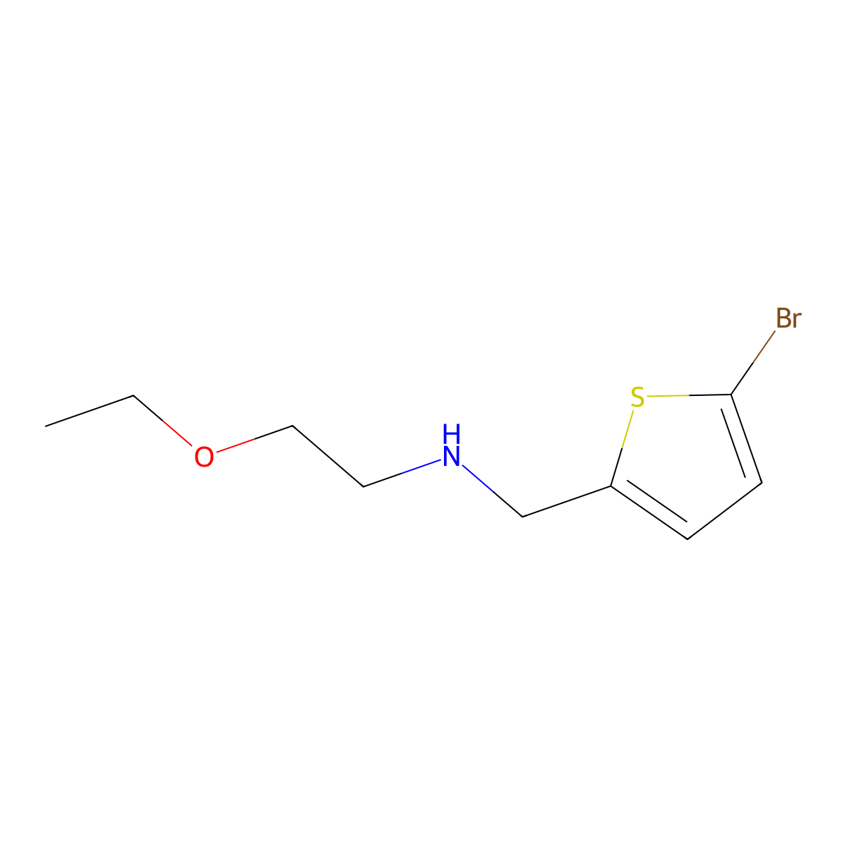 [(5-Bromothiophen-2-yl)methyl](2-ethoxyethyl)amine molecular structure, CAS 1154558-45-8