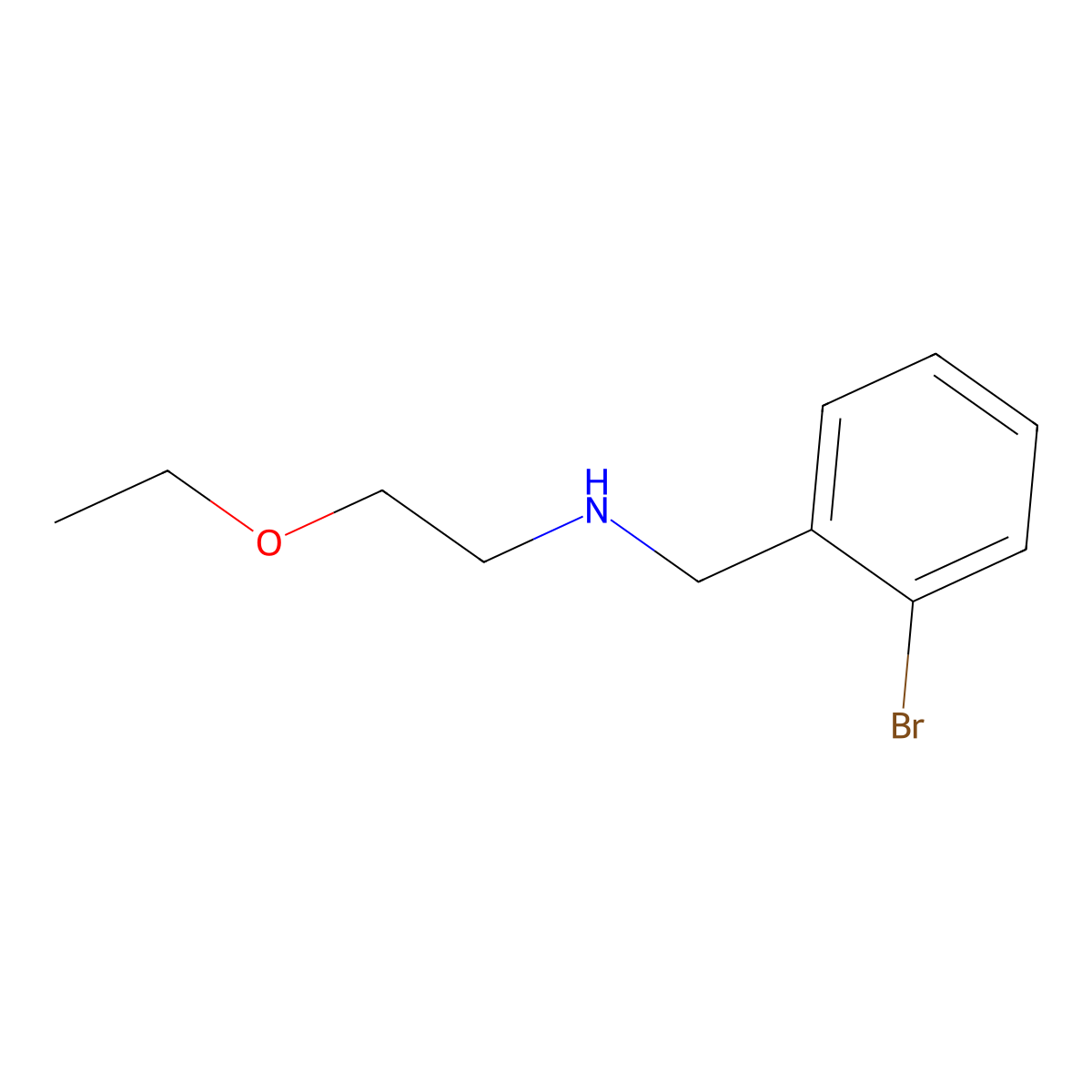[(2-Bromophenyl)methyl](2-ethoxyethyl)amine molecular structure, CAS 1154558-82-3