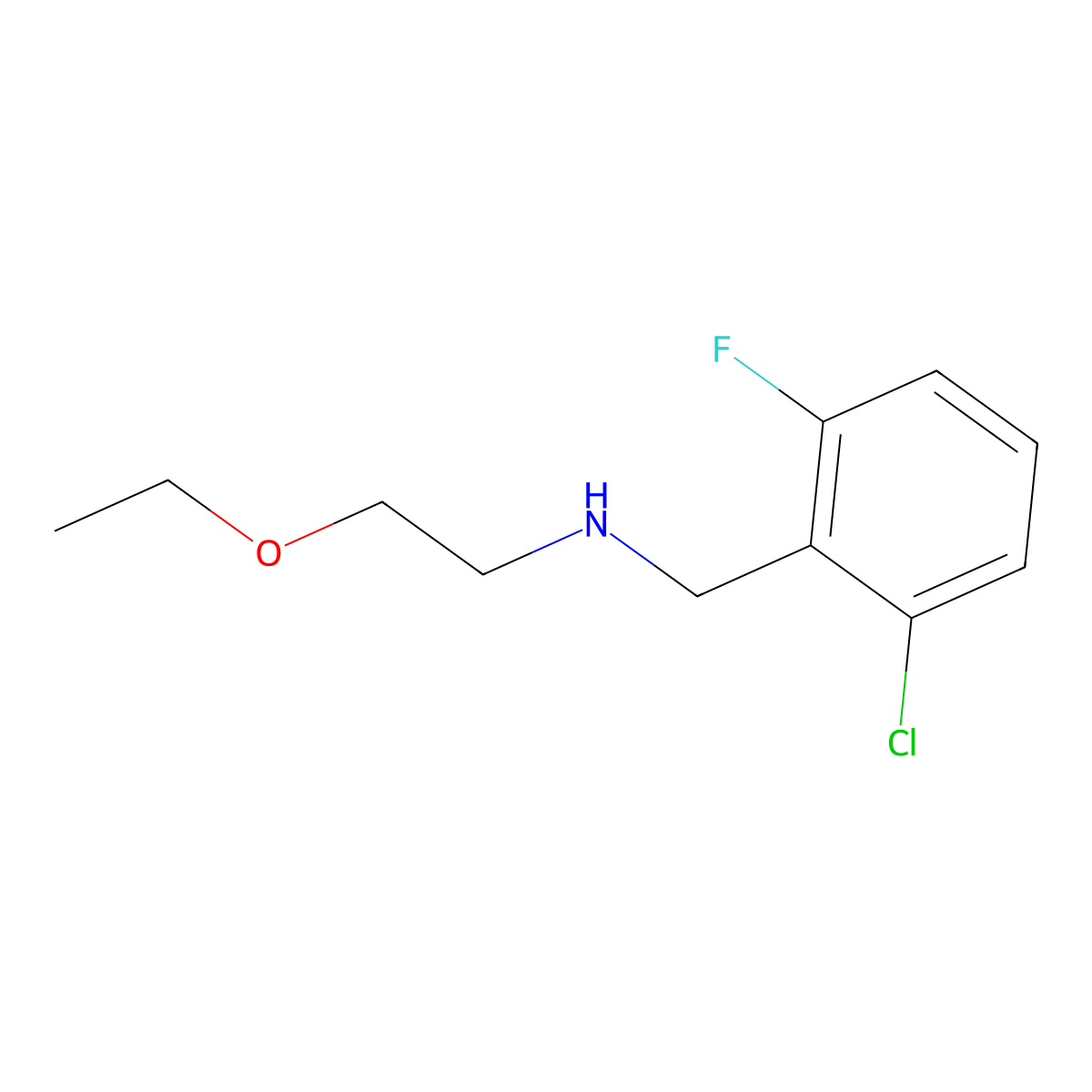 [(2-Chloro-6-fluorophenyl)methyl](2-ethoxyethyl)amine molecular structure, CAS 1154560-58-3