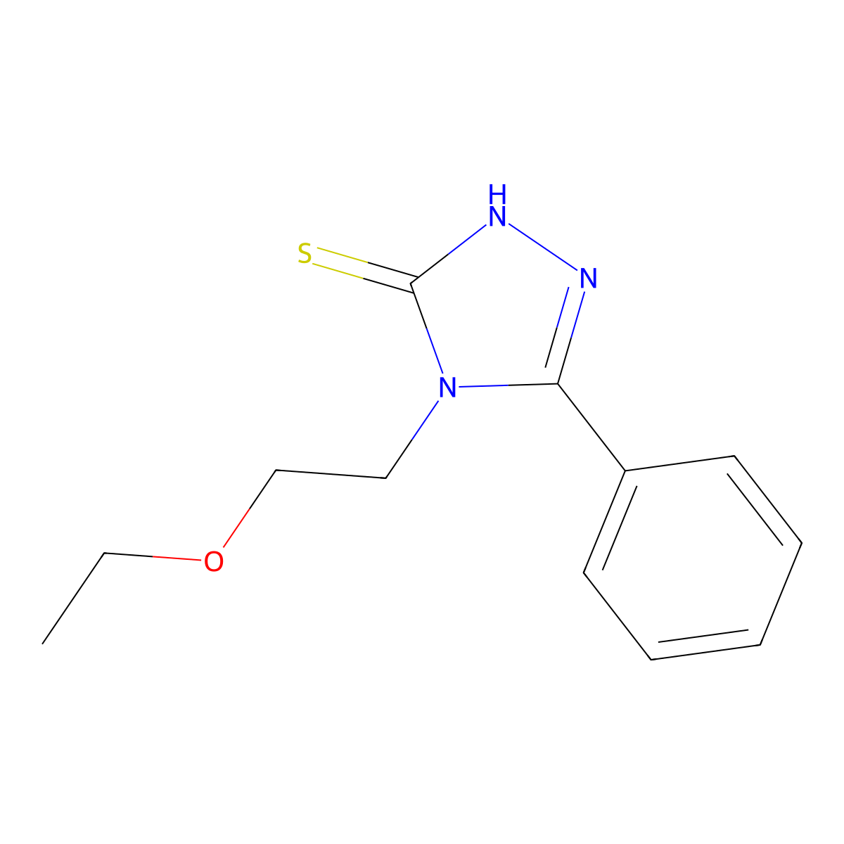 4-(2-Ethoxyethyl)-5-phenyl-4h-1,2,4-triazole-3-thiol molecular structure, CAS 1154560-62-9