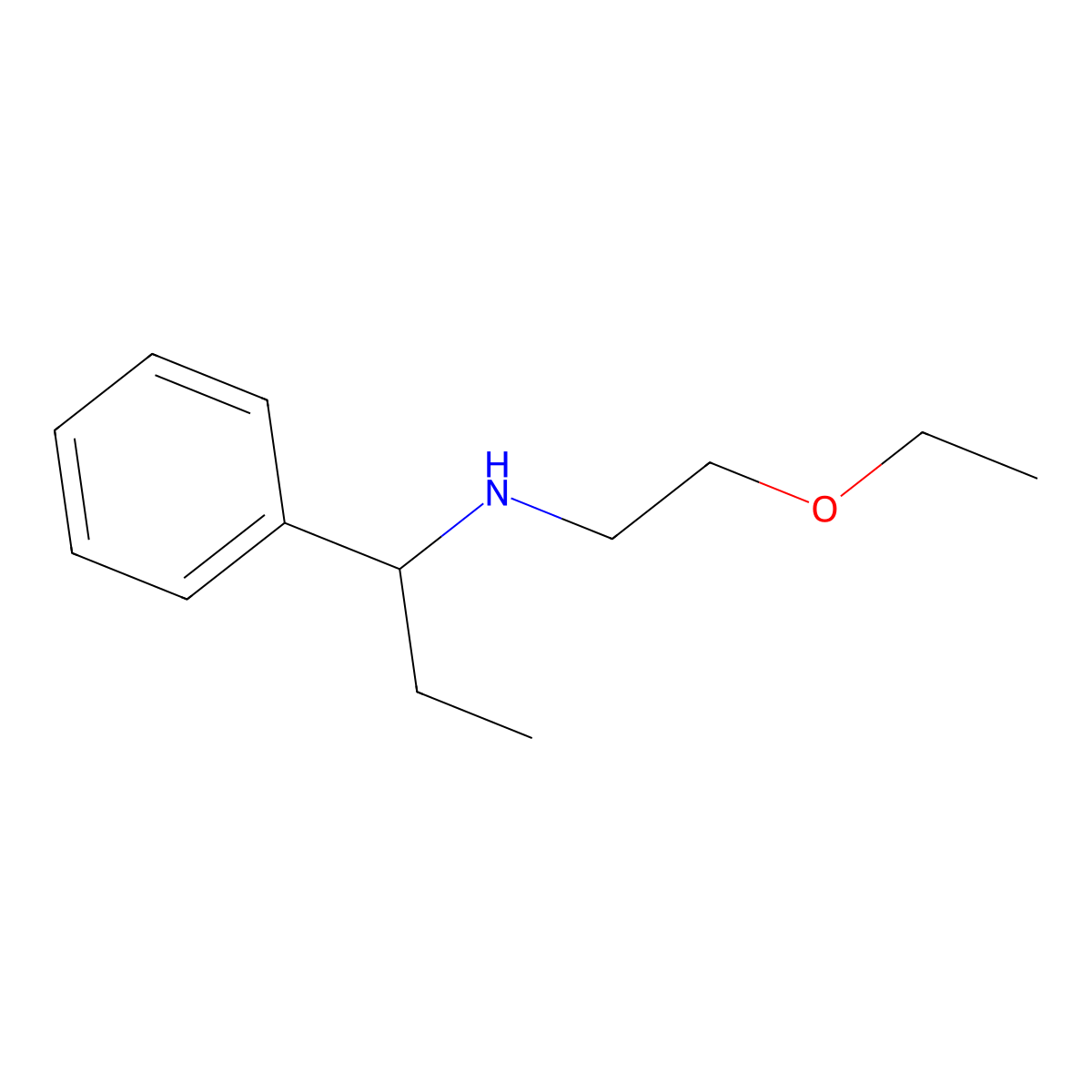 (2-Ethoxyethyl)(1-phenylpropyl)amine molecular structure, CAS 1154561-08-6