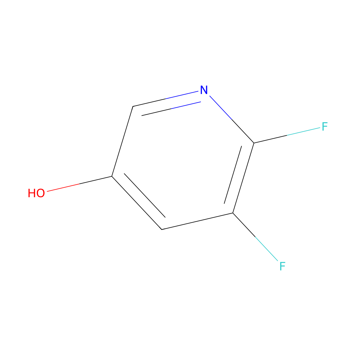 5,6-Difluoropyridin-3-ol molecular structure, CAS 1154579-85-7