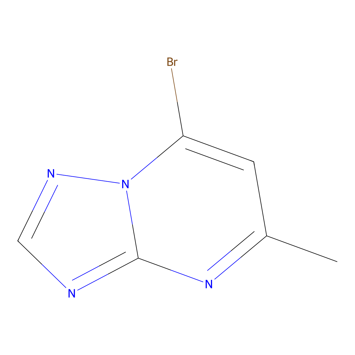 7-Bromo-5-methyl-[1,2,4]triazolo[1,5-a]pyrimidine molecular structure, CAS 1154591-60-2