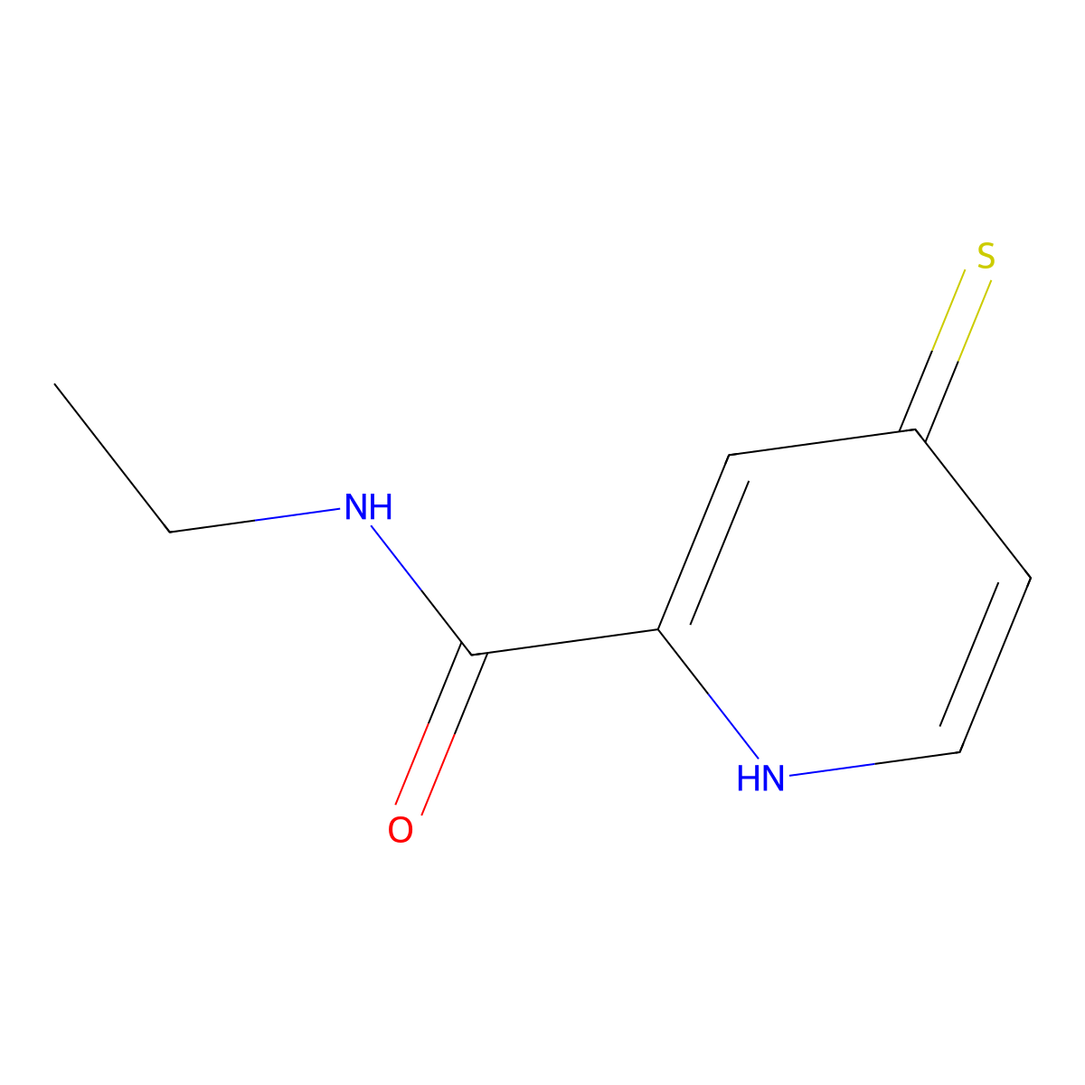 N-ethyl-4-sulfanylpyridine-2-carboxamide molecular structure, CAS 1154593-09-5