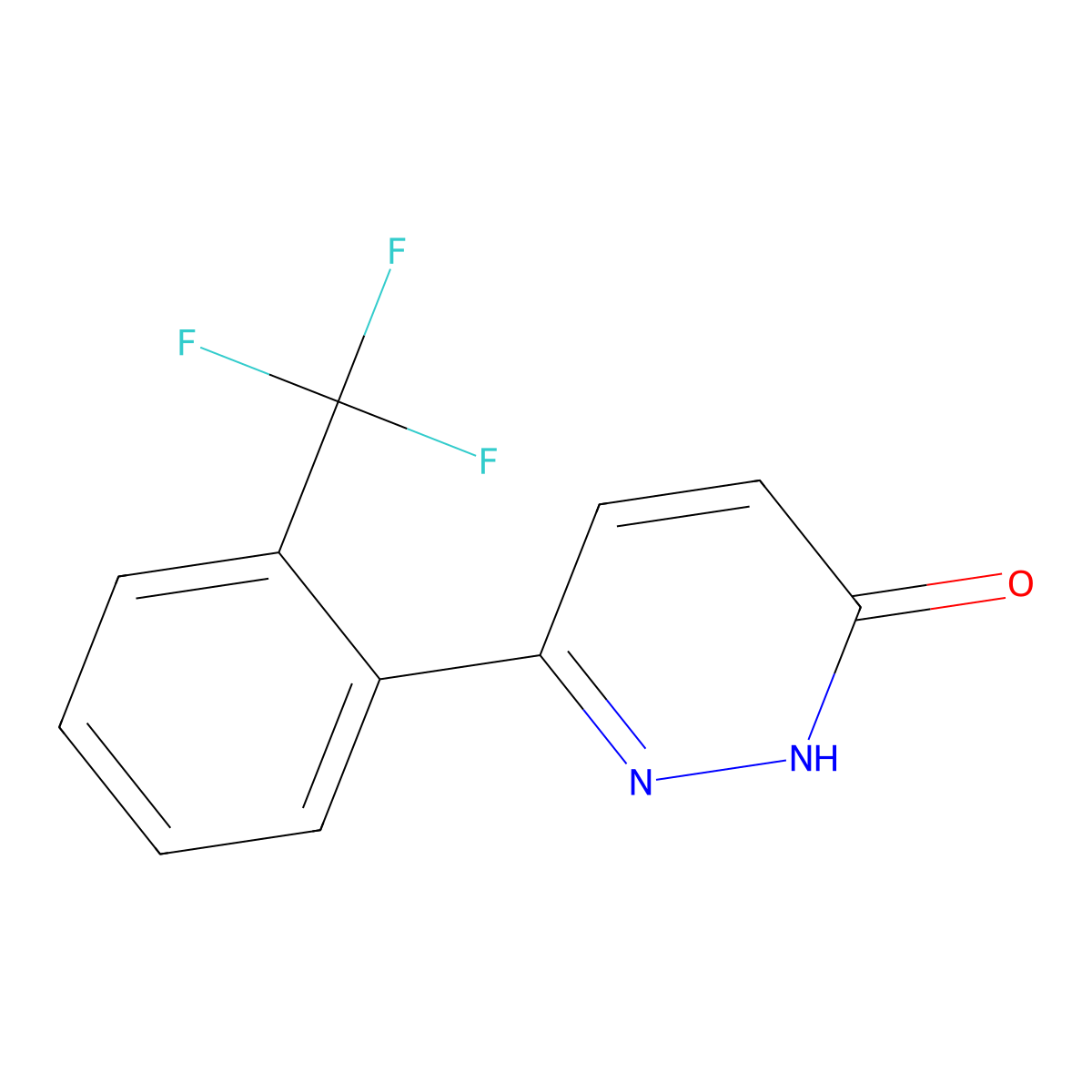6-(2-(trifluoromethyl)phenyl)pyridazin-3(2H)-one molecular structure, CAS 1154598-40-9
