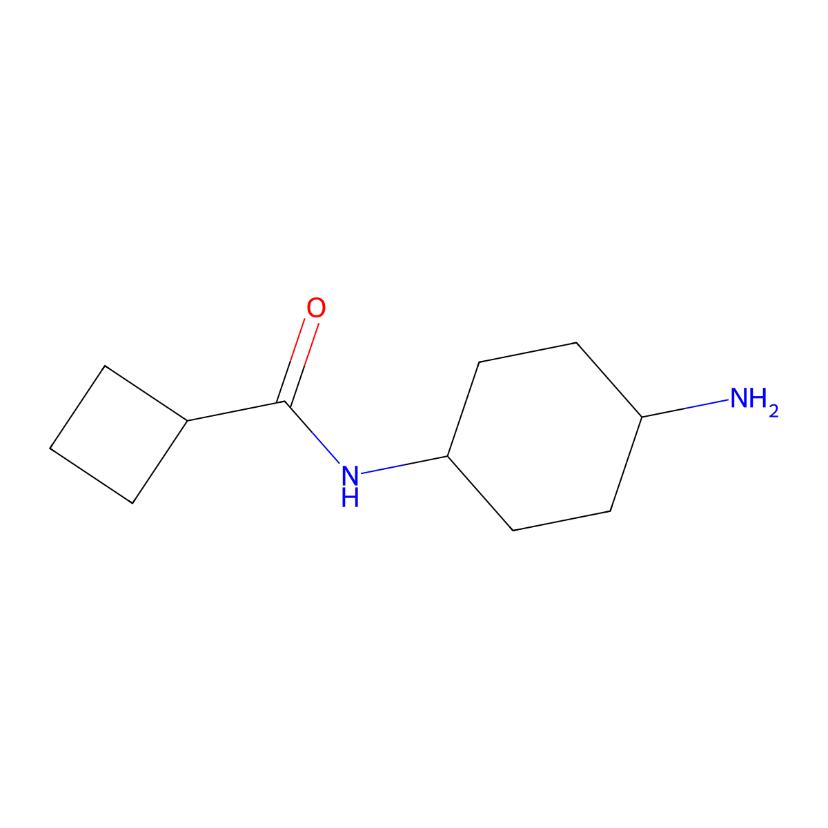 N-(4-aminocyclohexyl)cyclobutanecarboxamide molecular structure, CAS 1154623-09-2