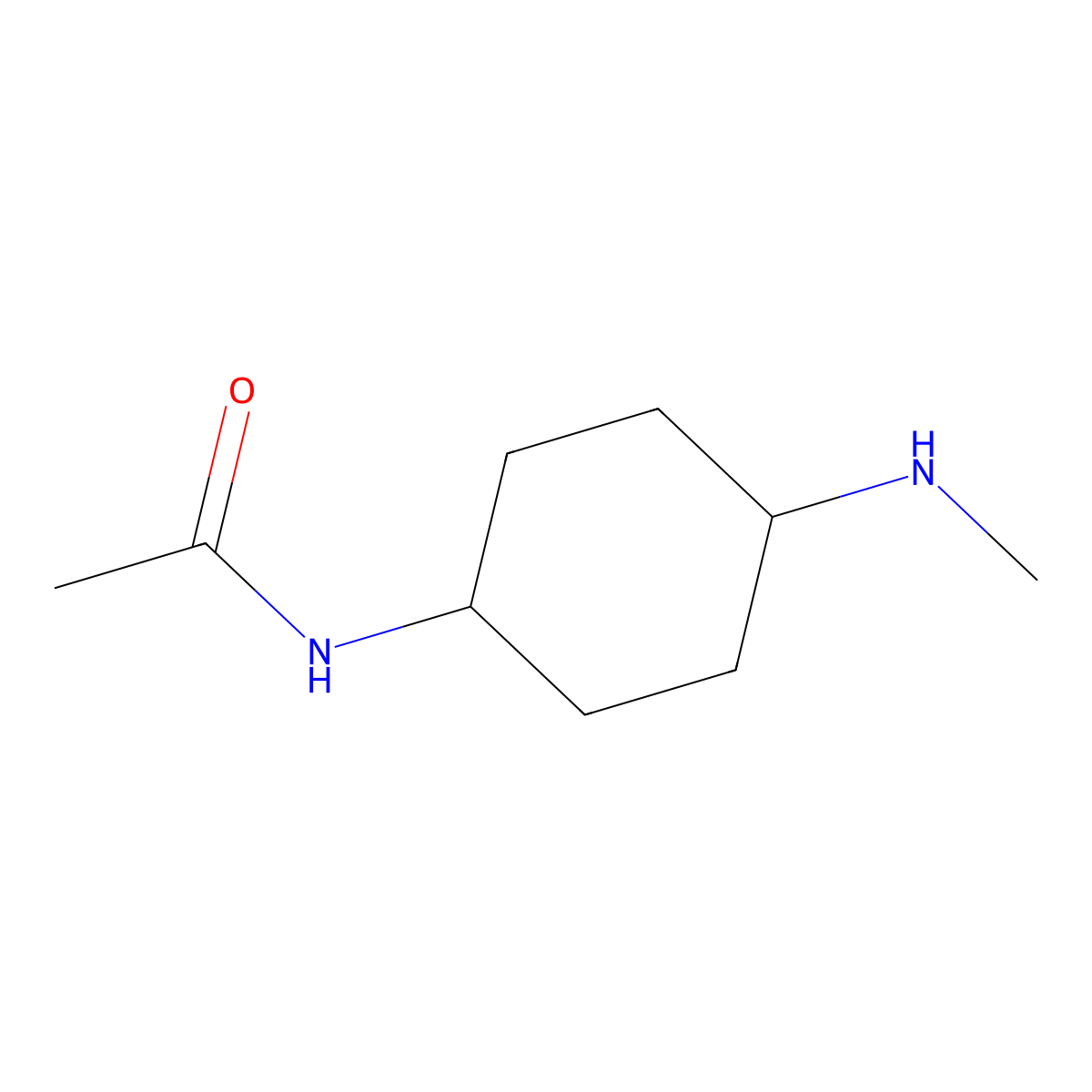 N-[4-(methylamino)cyclohexyl]acetamide molecular structure, CAS 1154623-10-5