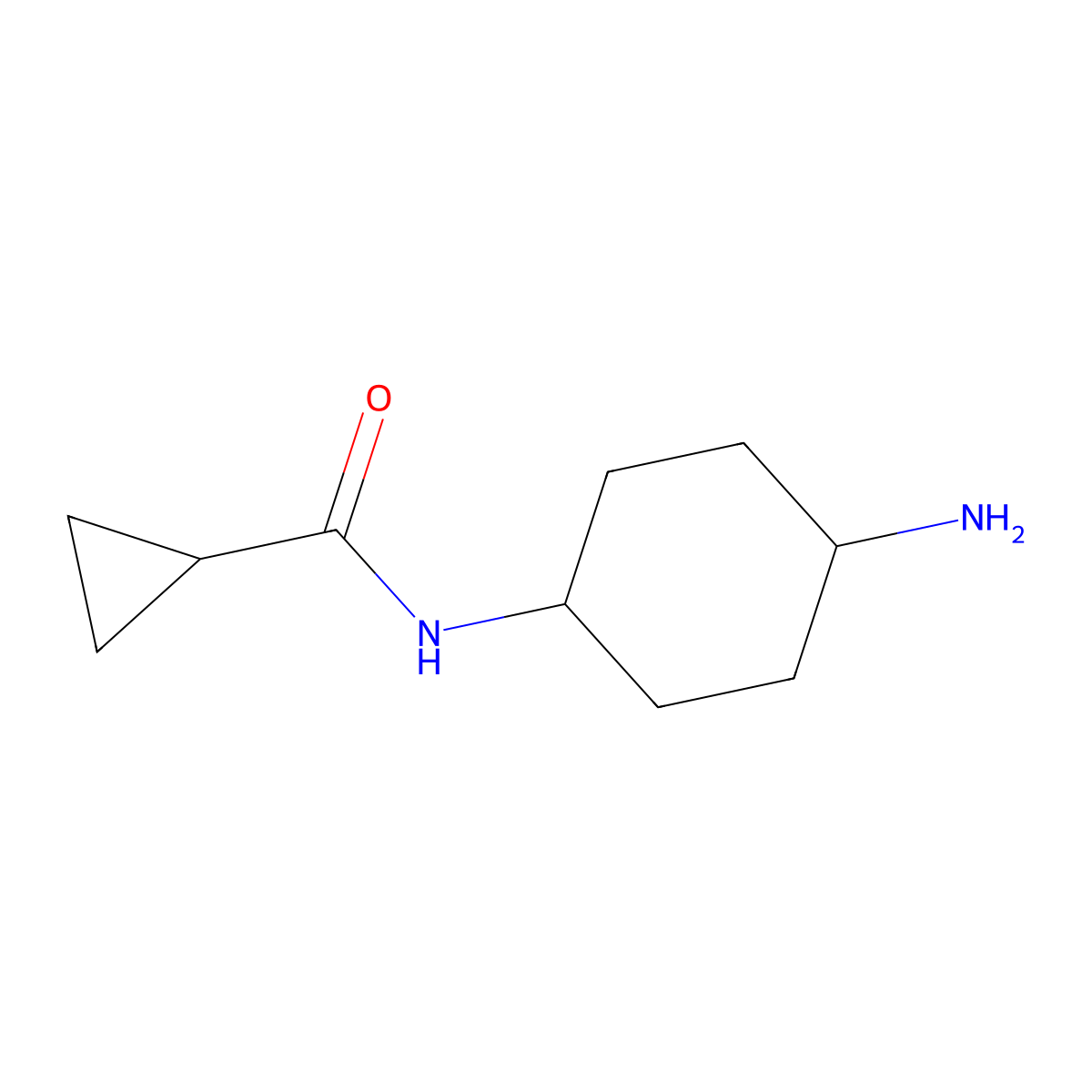 N-(4-aminocyclohexyl)cyclopropanecarboxamide molecular structure, CAS 1154626-19-3