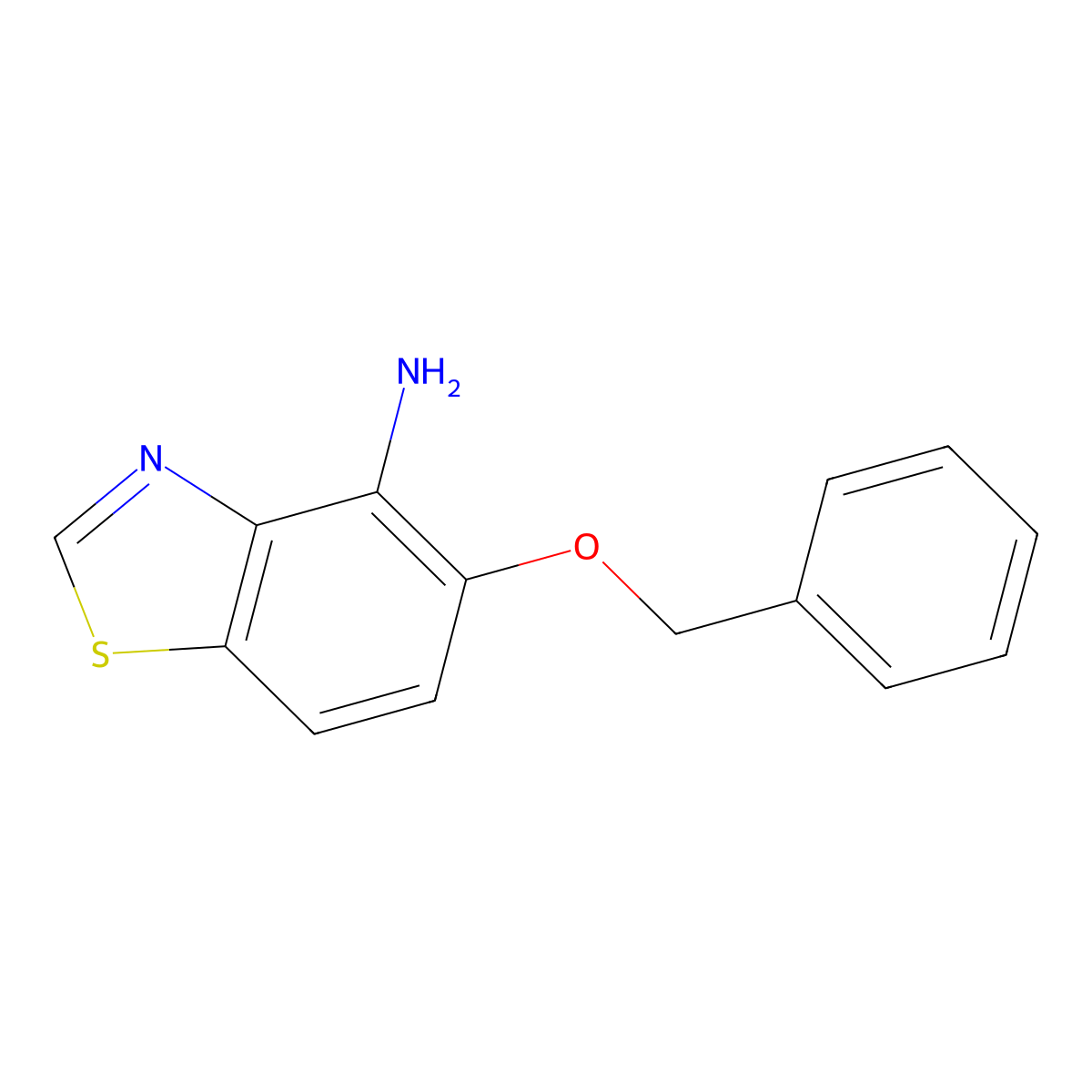 5-(Benzyloxy)-1,3-benzothiazol-4-amine molecular structure, CAS 1154634-34-0