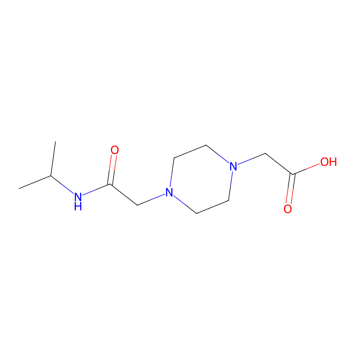 2-(4-(2-(Isopropylamino)-2-oxoethyl)piperazin-1-YL)acetic acid molecular structure, CAS 1154639-01-6